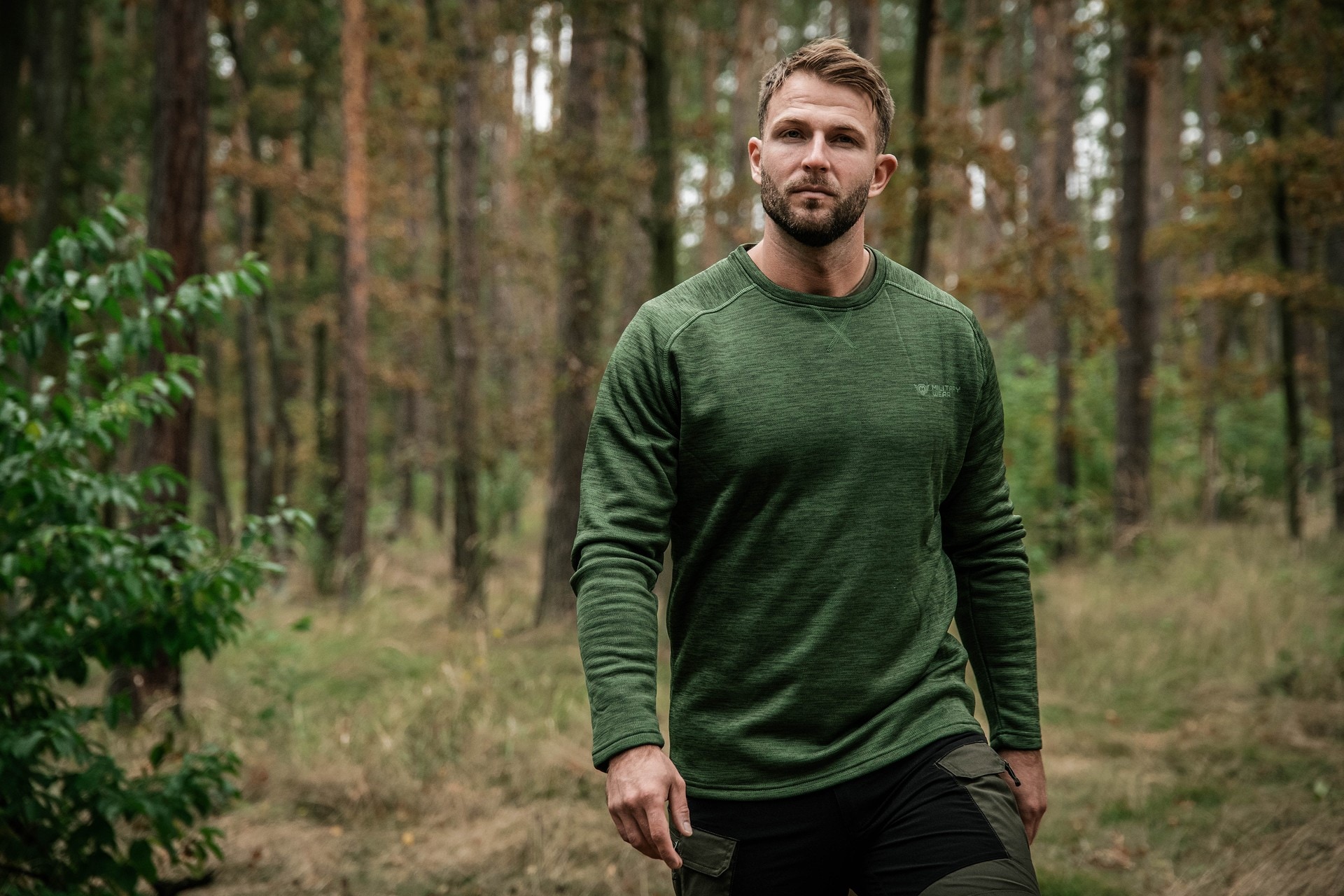 Felpa Military Wear Ghost Layer - Green