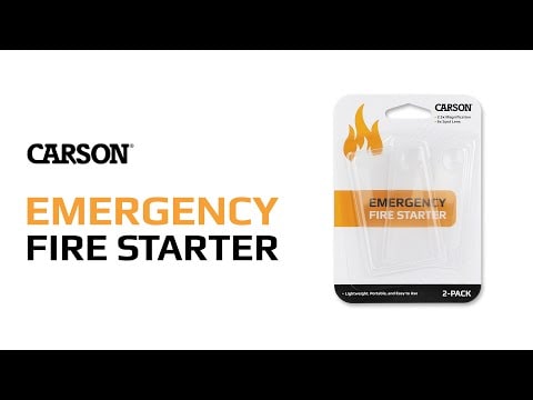 Lente d'ingrandimento Carson Emergency Fire Starter 2,5x/6x - 2 pezzi