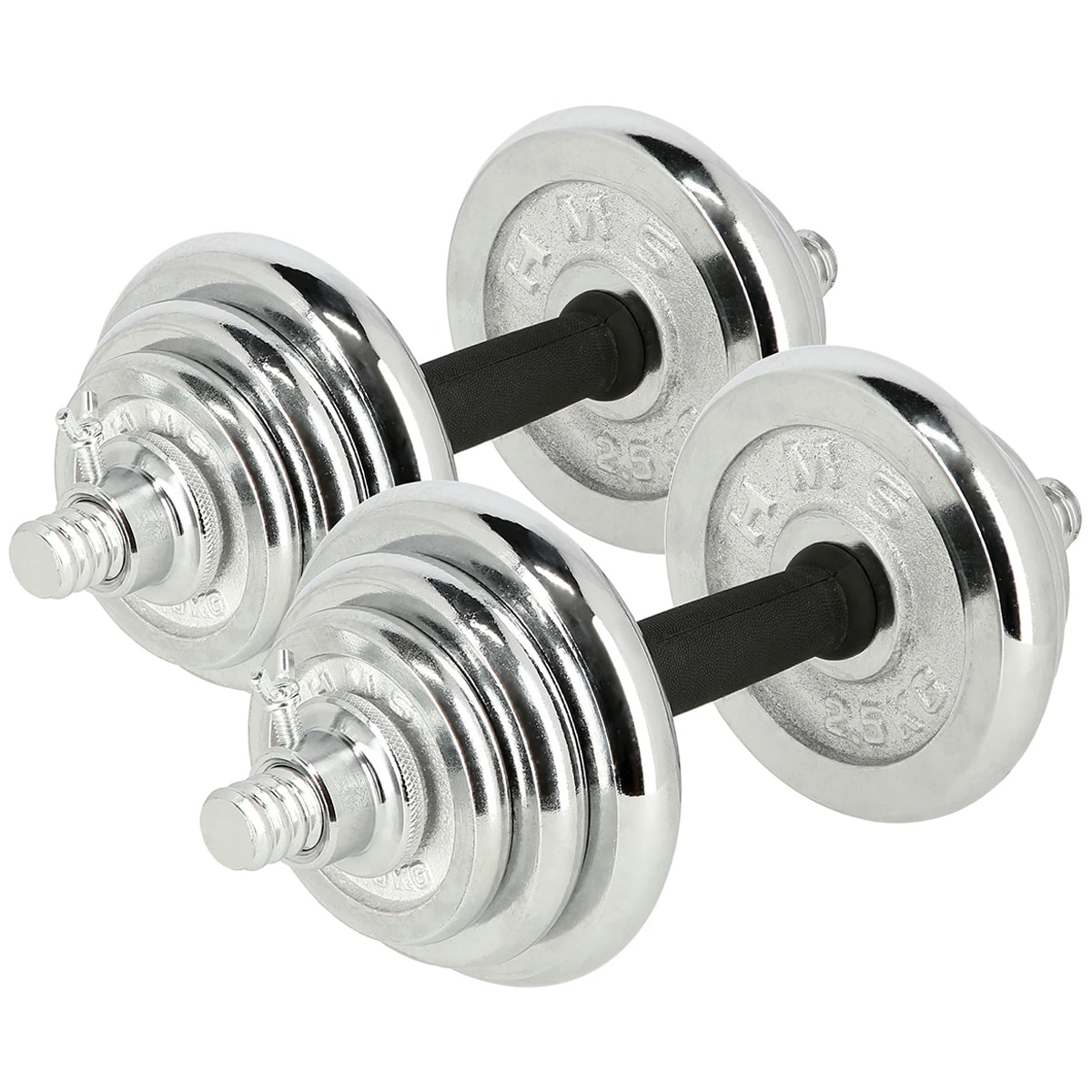 Set per esercizi di forza HMS STC21 in valigetta - Chrome