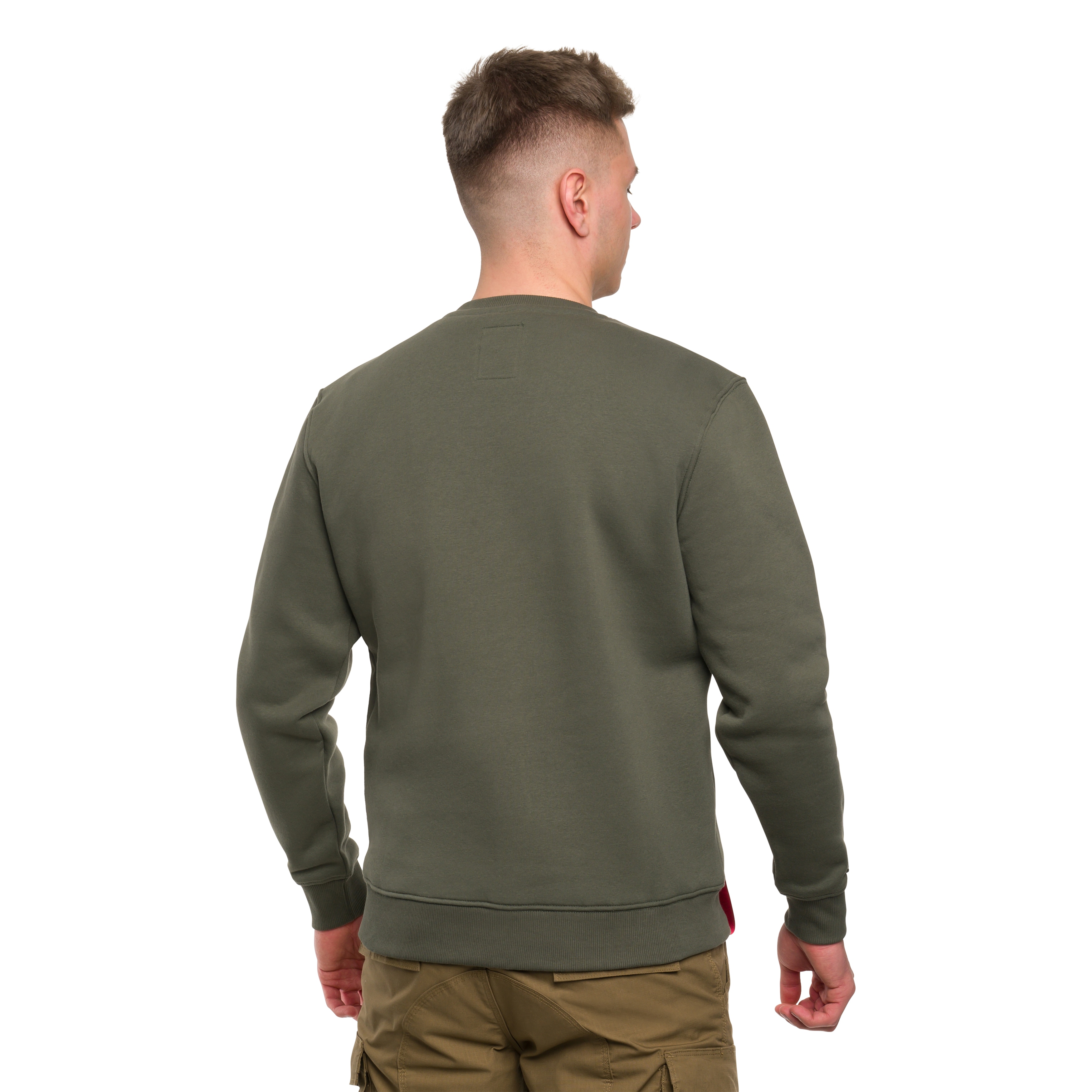 Felpa Alpha Industries Basic Sweater - Dark Olive