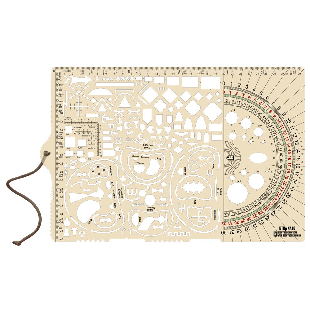 Righello M-Tac Ecopybook Tactical Big Protractor
