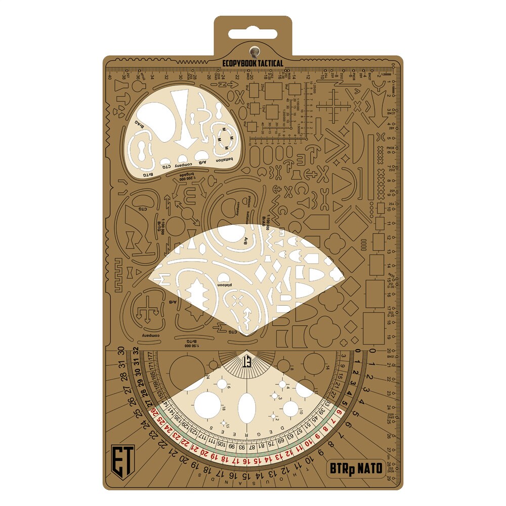 Righello M-Tac Ecopybook Tactical Big Protractor