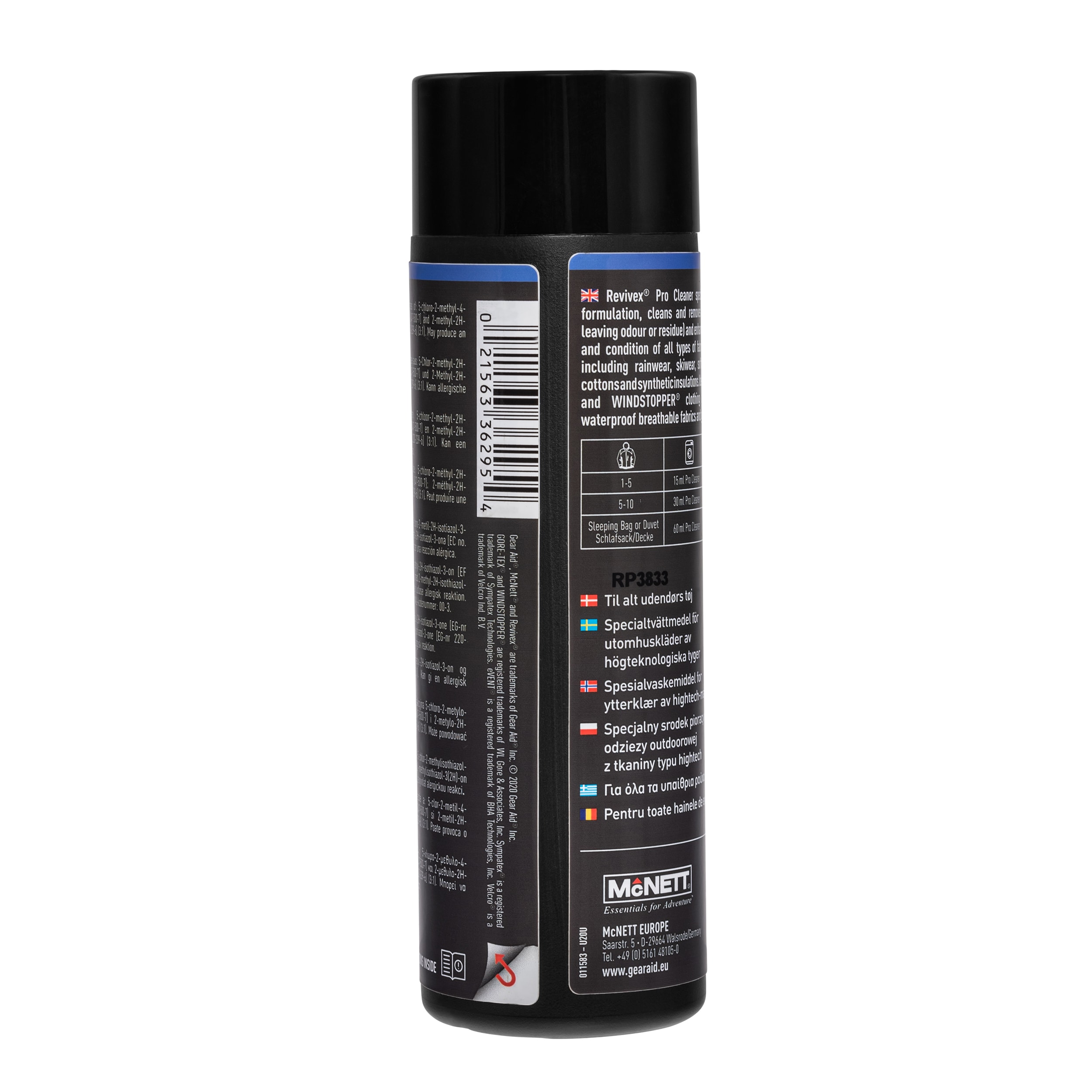 Detergente Gear Aid Revivex Pro Cleaner per il lavaggio dei capi - 250 ml
