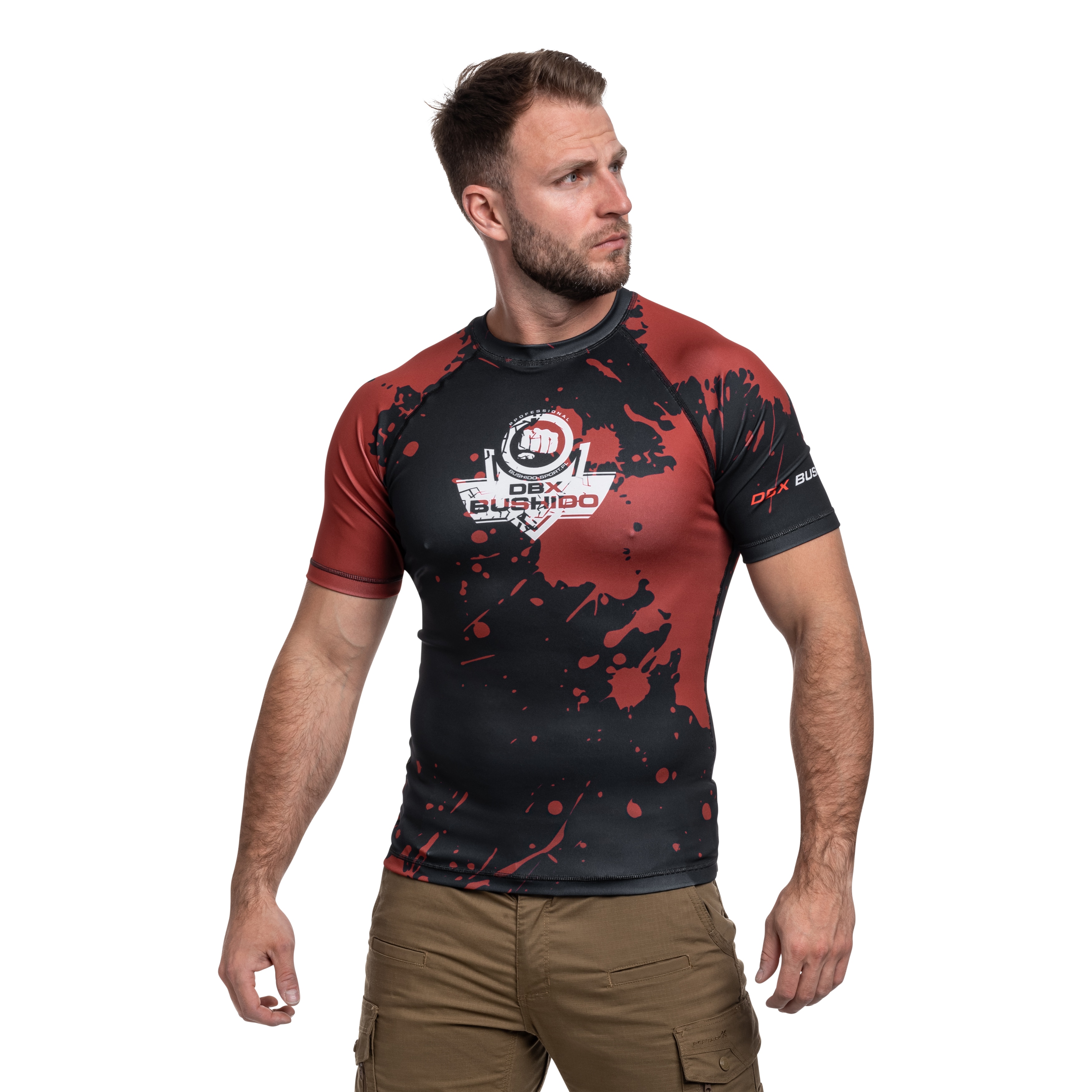 T-shirt termica DBX Bushido Rashguard Blood