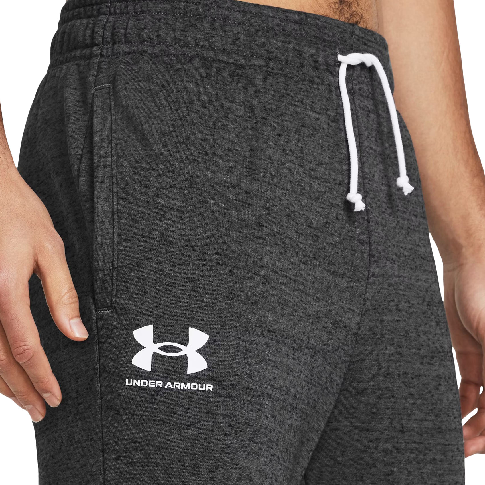 Pantaloni Under Armour Rival Terry Jogger - Light Heather/Onyx White
