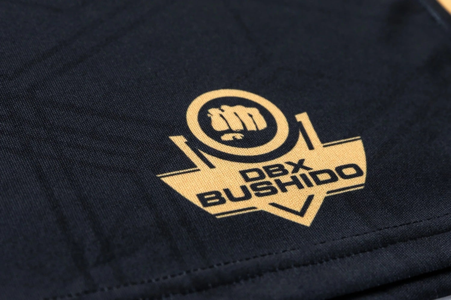Shorts da boxe DBX Bushido - Black/Gold