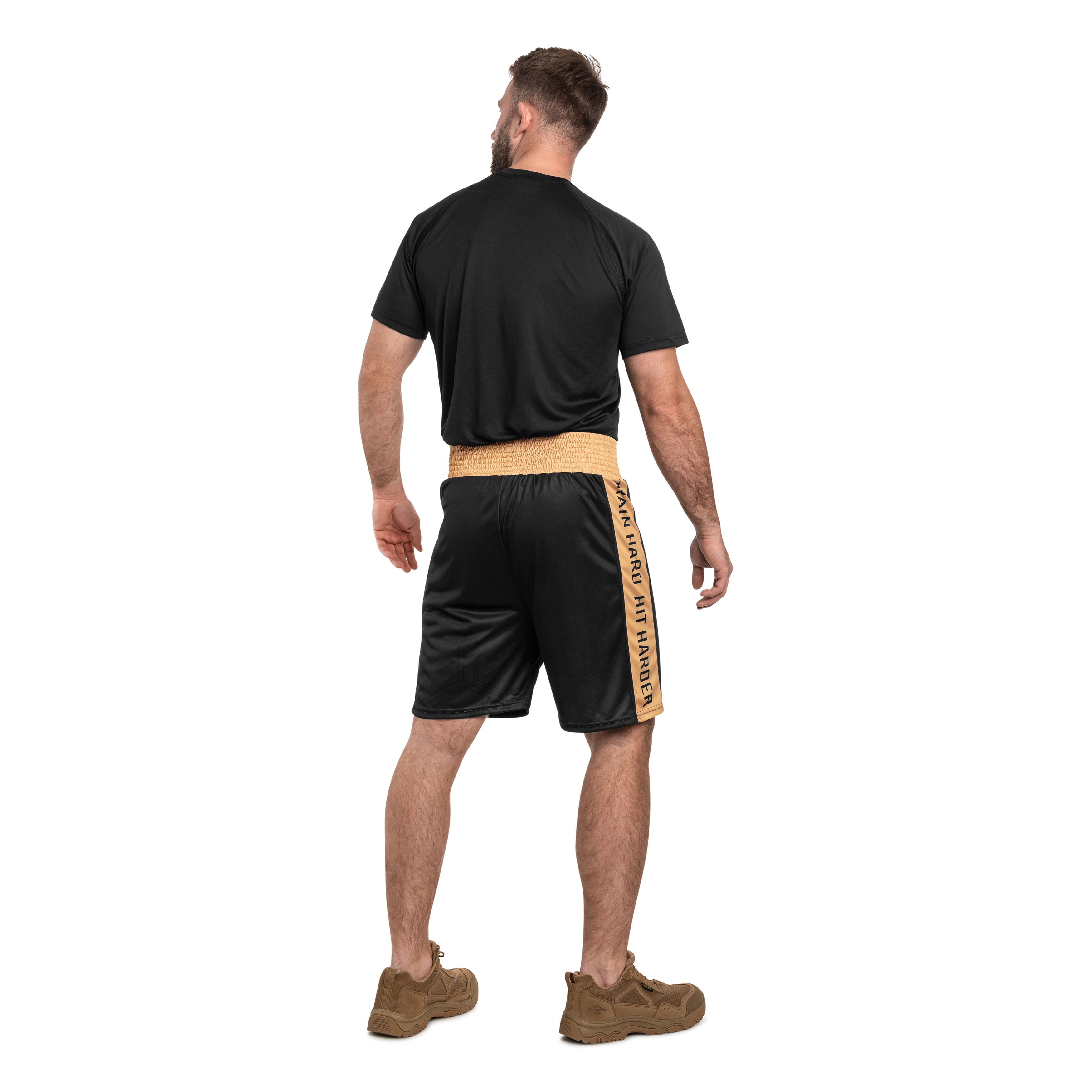 Shorts da boxe DBX Bushido - Black/Gold