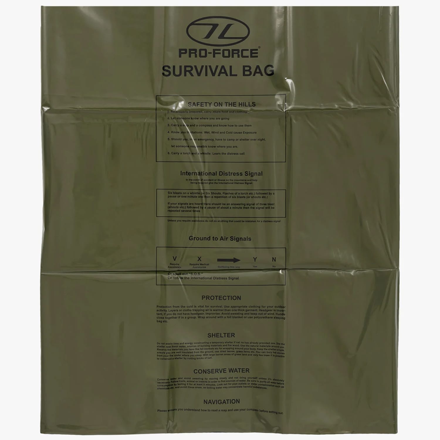 Sacco termico Highlander Emergency/Survival Bag - Olive