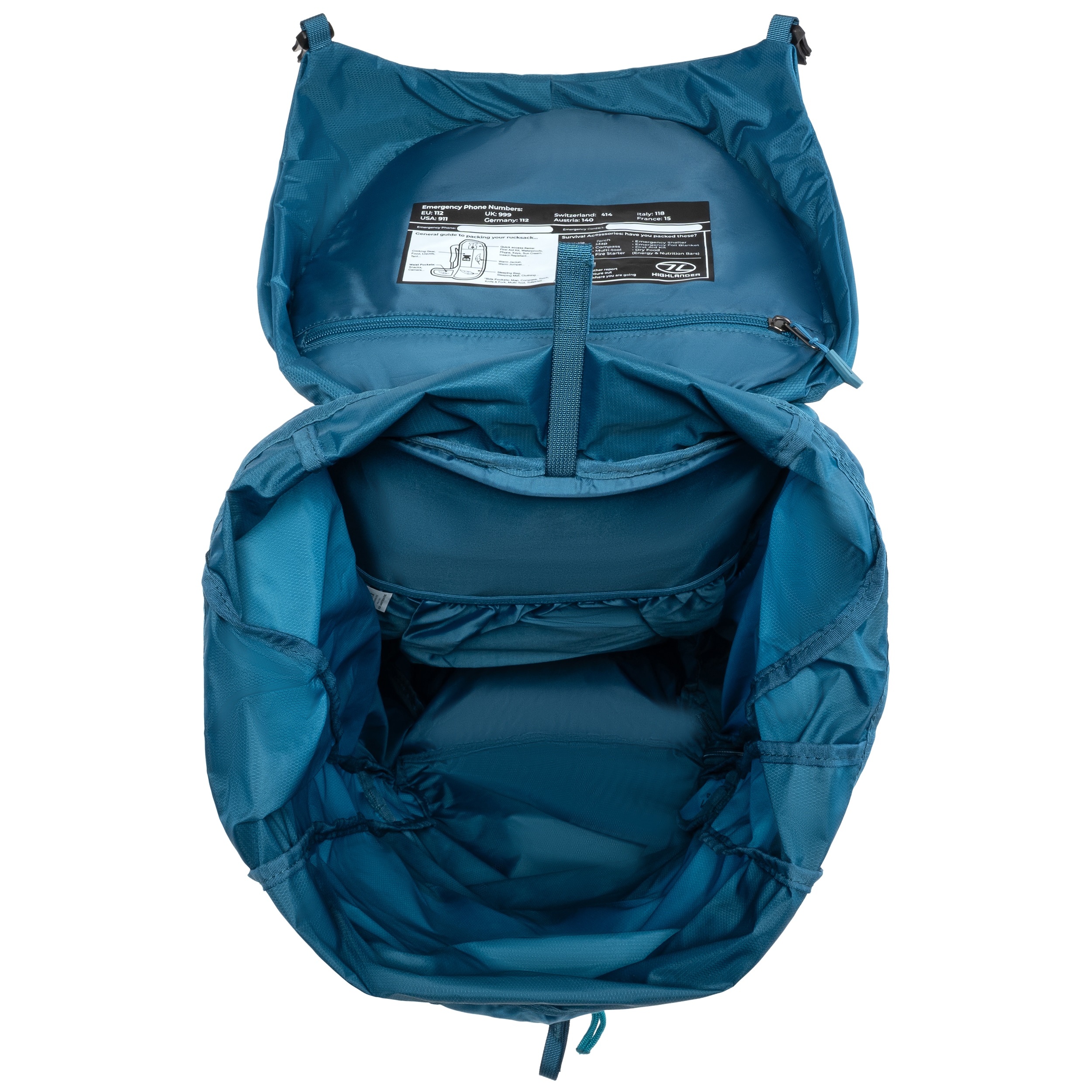 Zaino Highlander Outdoor Ben Nevis 65 L - Petrol Blue
