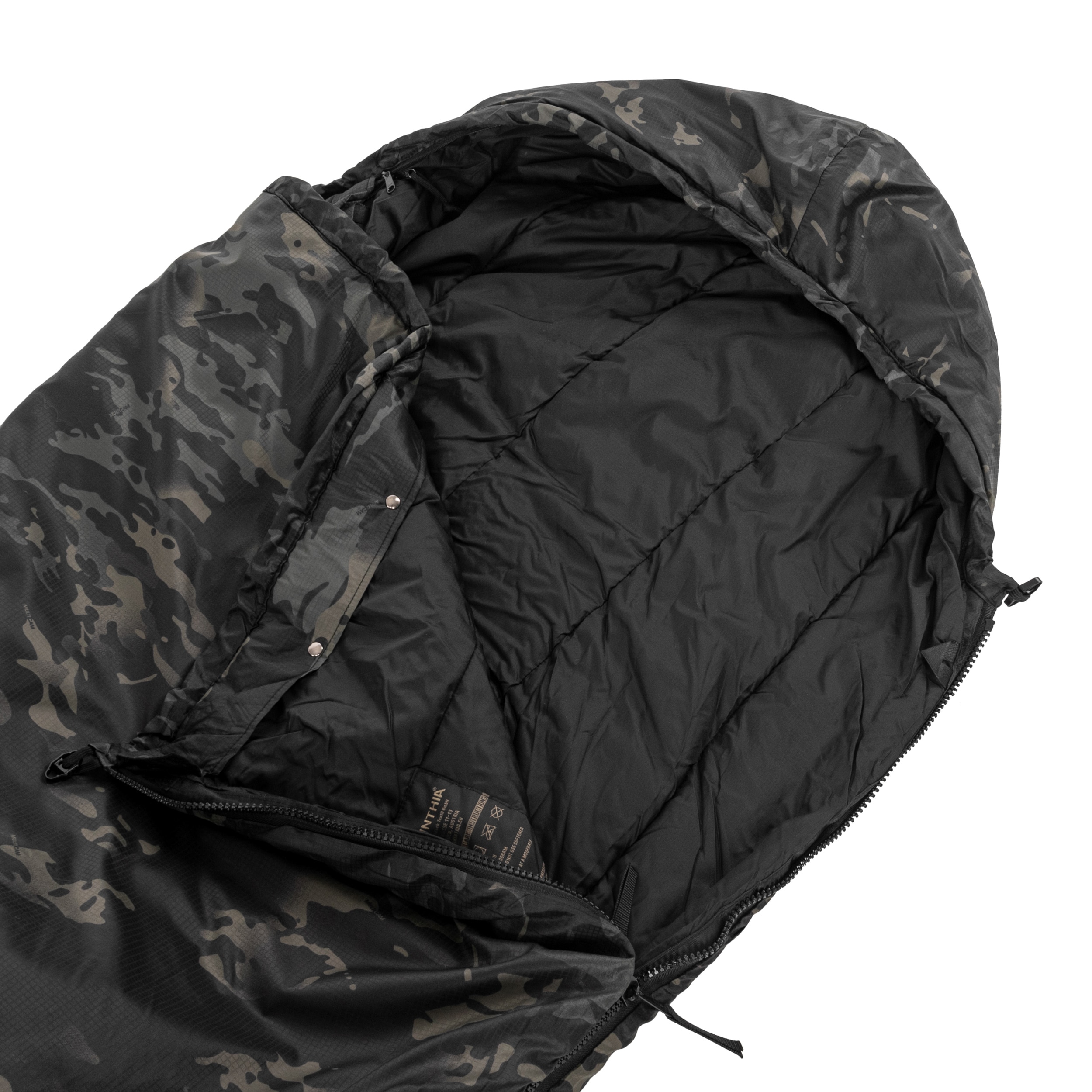 Sacco a pelo Carinthia Tropen Medium - MultiCam Black Sinistra