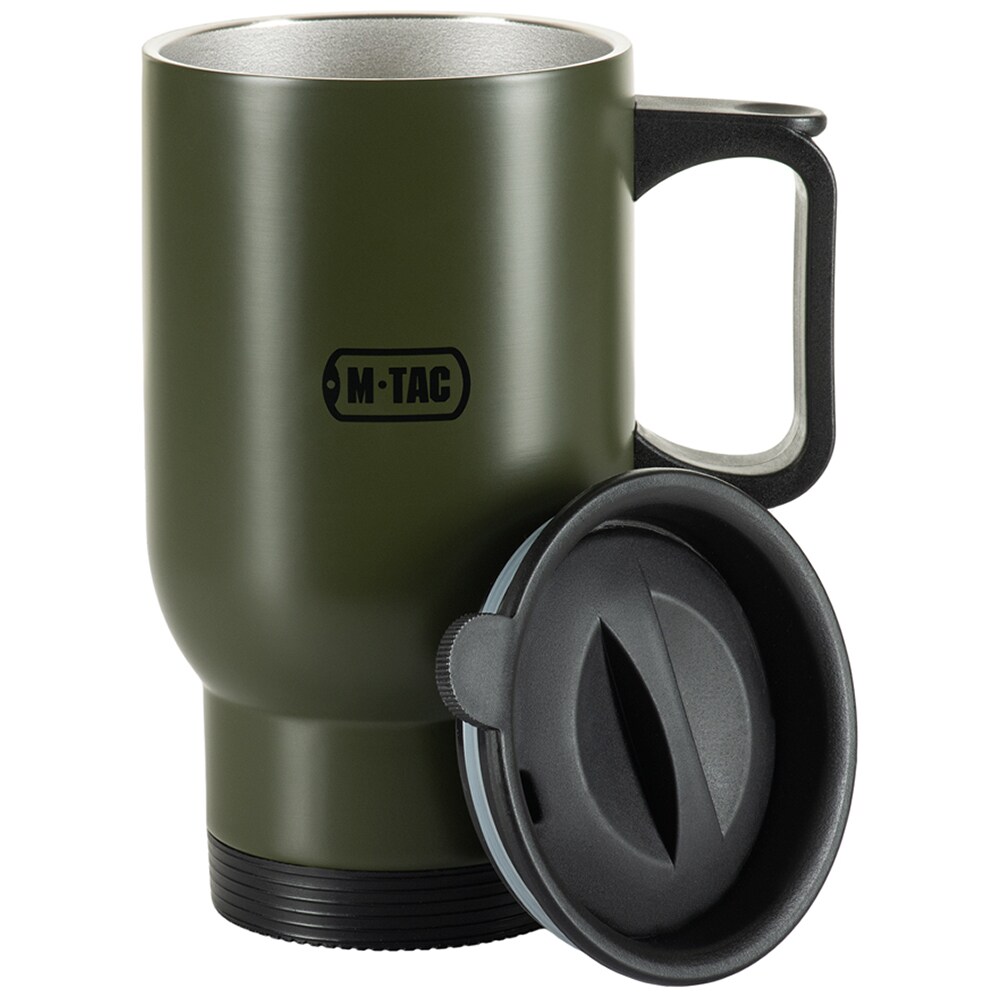 Tazza termica M-Tac con coperchio 450 ml - Olive