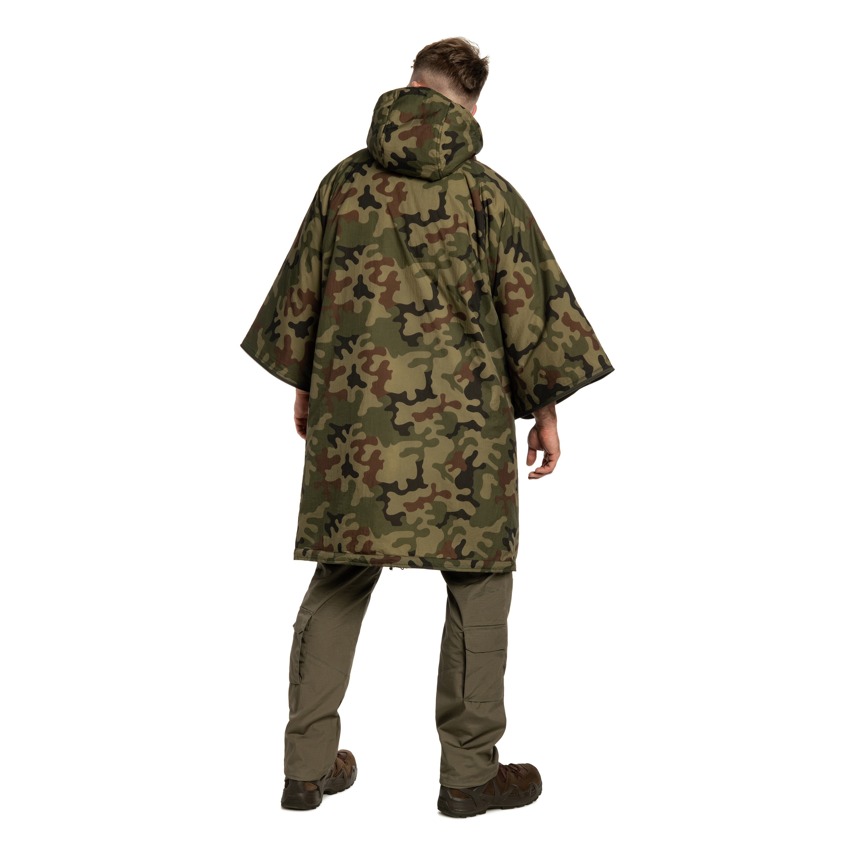 Poncho Helikon-Tex Swagman Roll Climashield Apex con funzione sacco a pelo - wz.93 Pantera PL Woodland