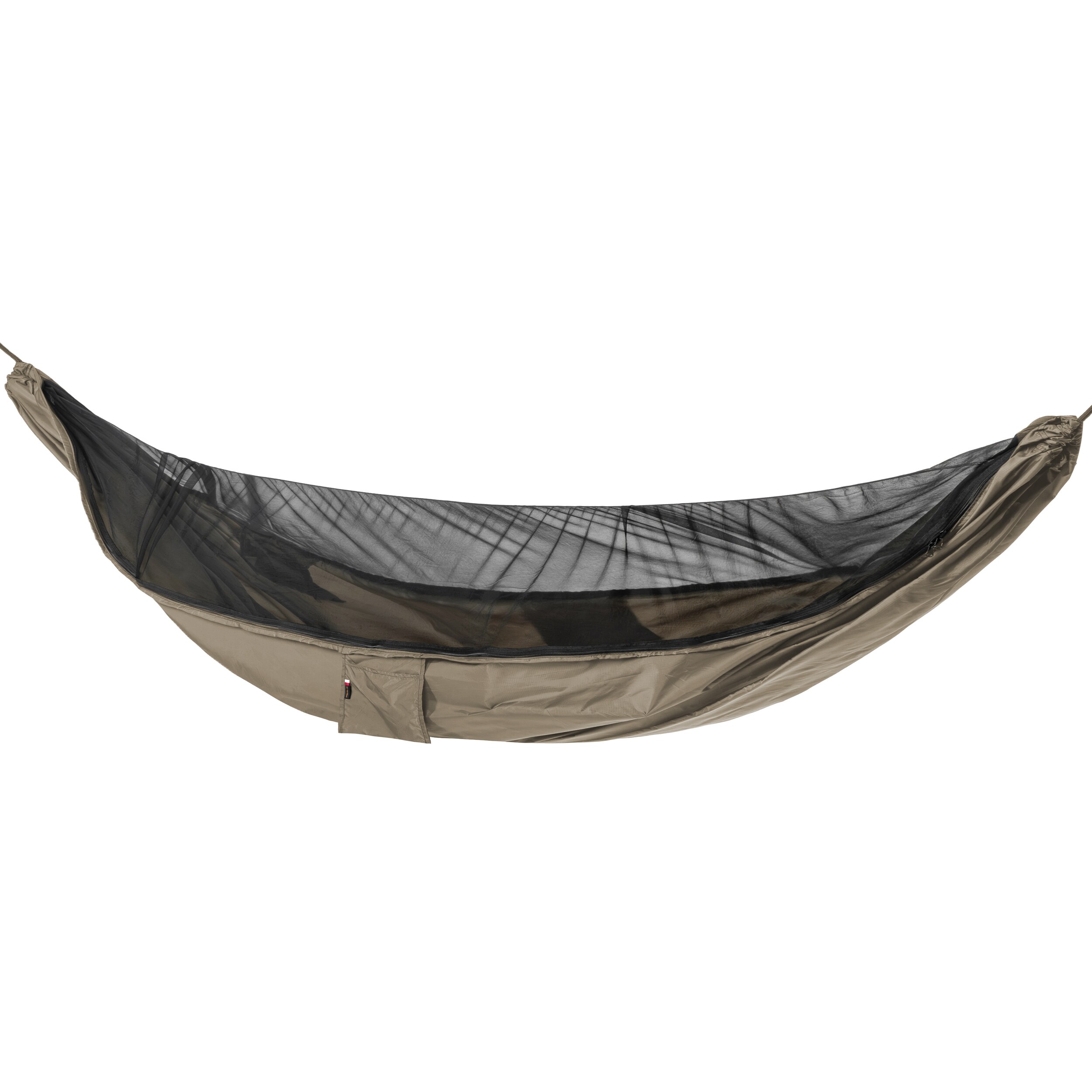 Amaca ultraleggera TigerWood Waźka V2 Long Double Zip Desert con zanzariera