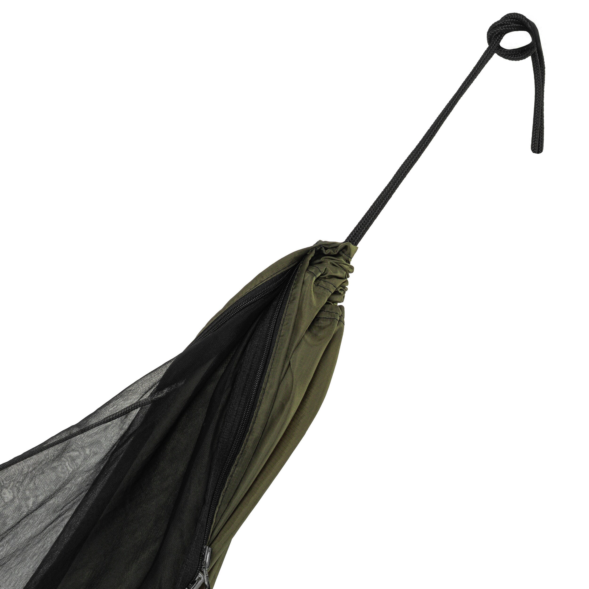 Amaca ultraleggera TigerWood Ważka V2 Long Double Zip Green con zanzariera