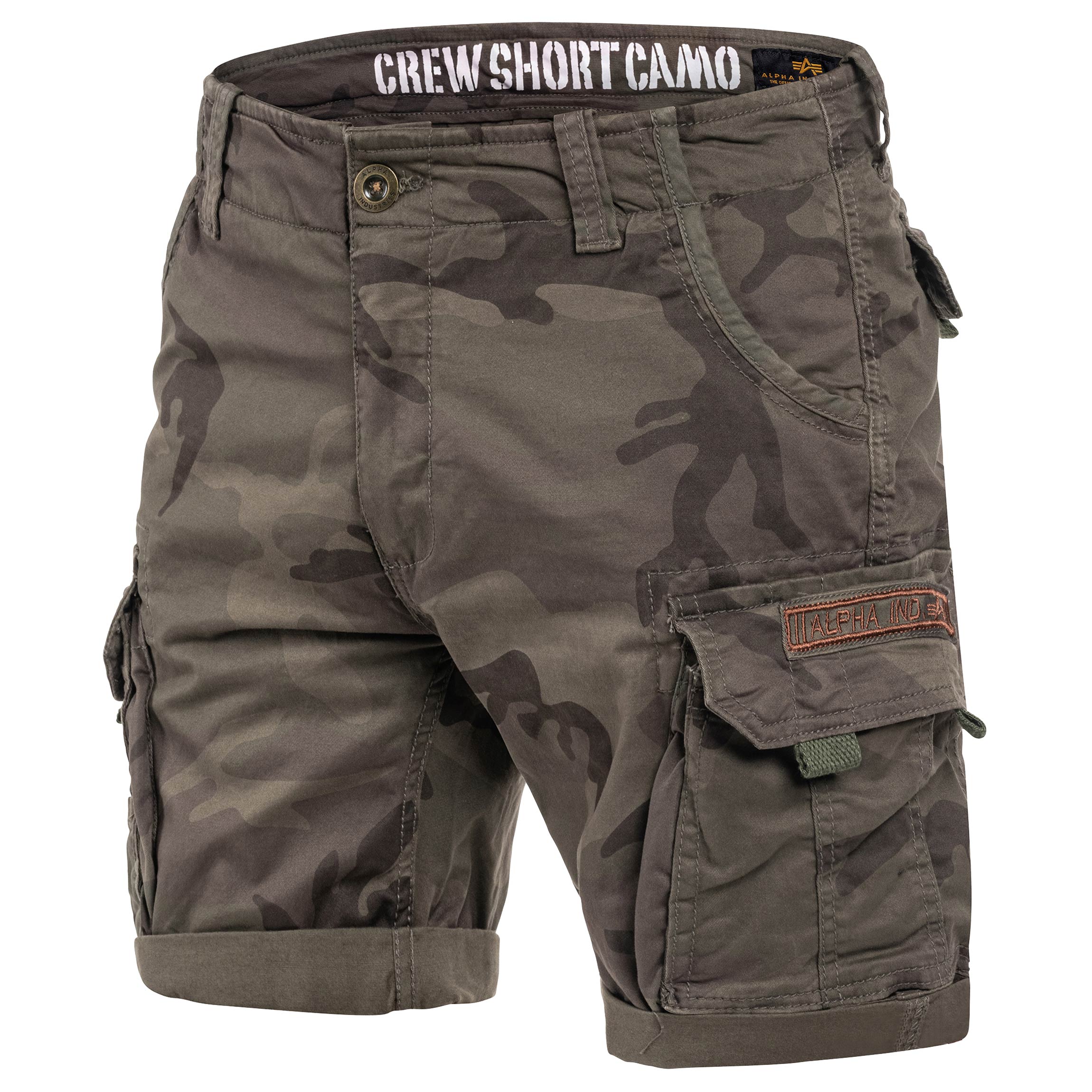 Shorts Alpha Industries Crew Short - Dark Olive Camo