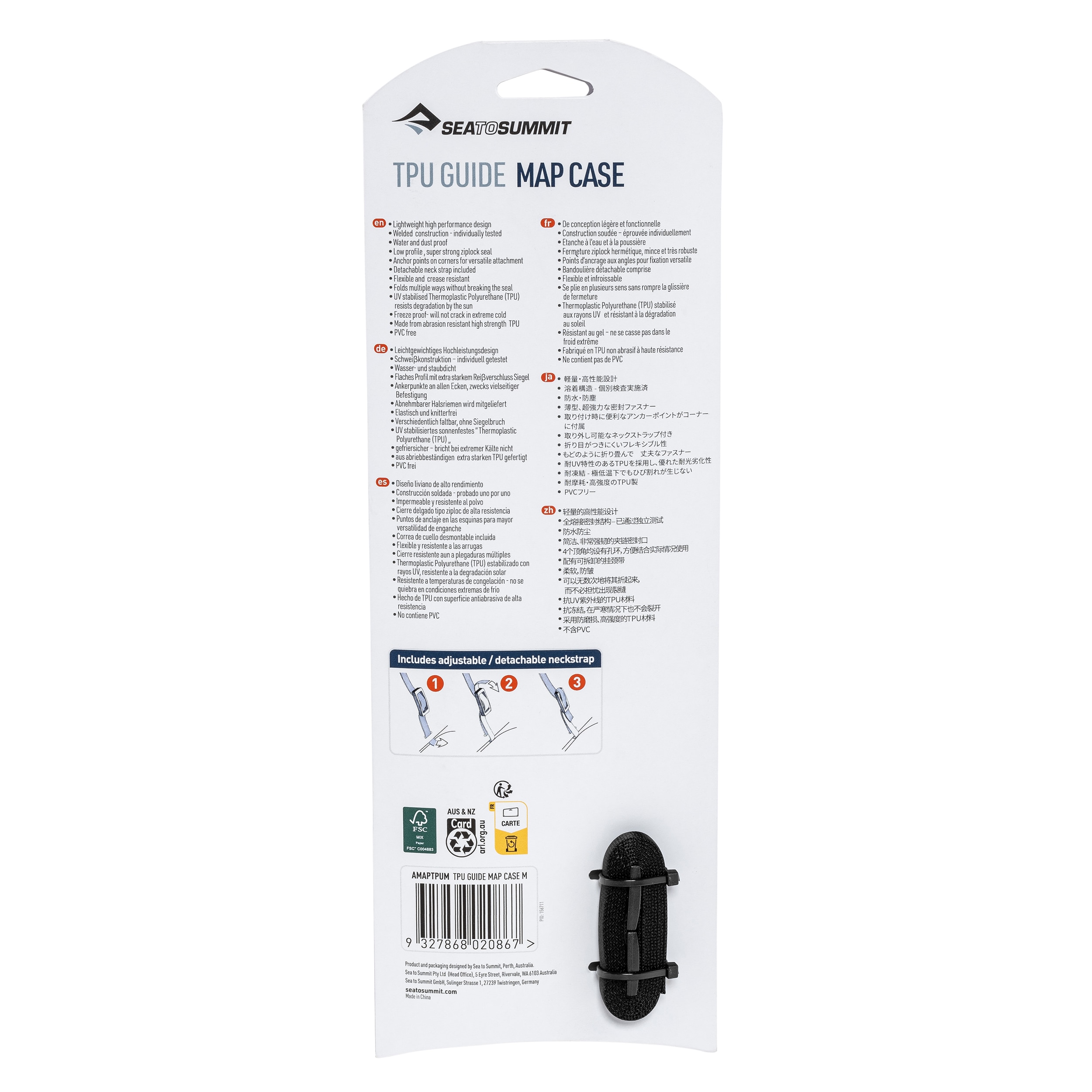 Custodia per mappe Sea To Summit TPU Guide Map Case M