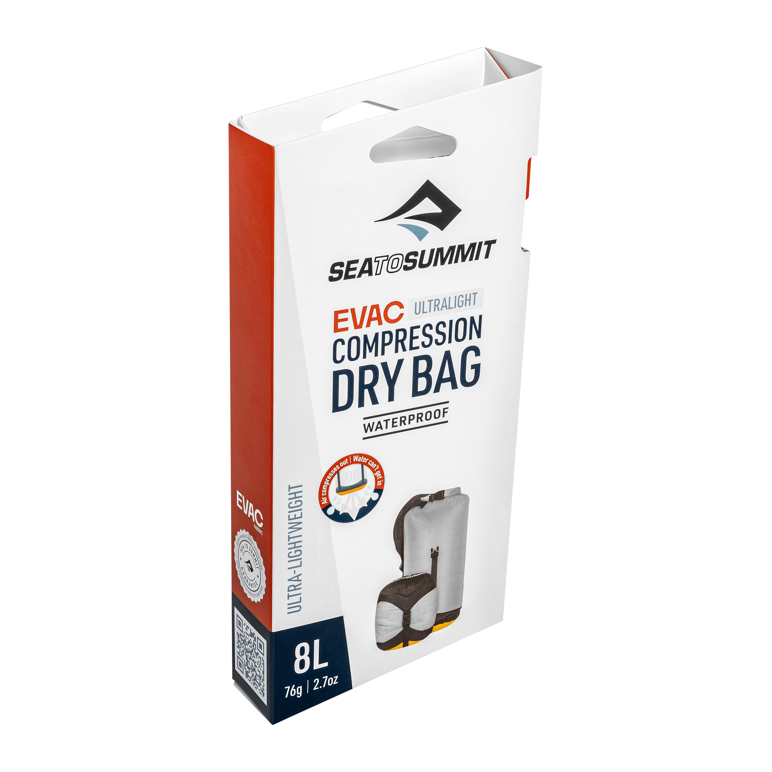 Sacco compressione impermeabile Sea to Summit Evac Ultralight 8 l - High Rise Grey
