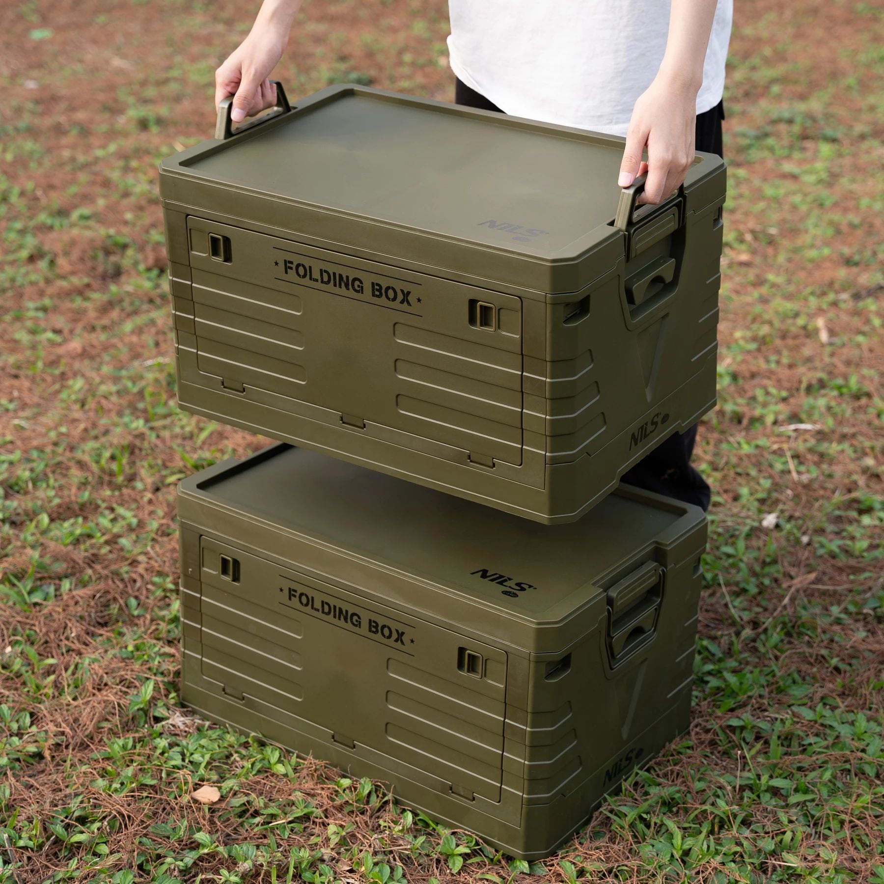Cassa da trasporto Nils Camp NCB4004 50 l - Verde