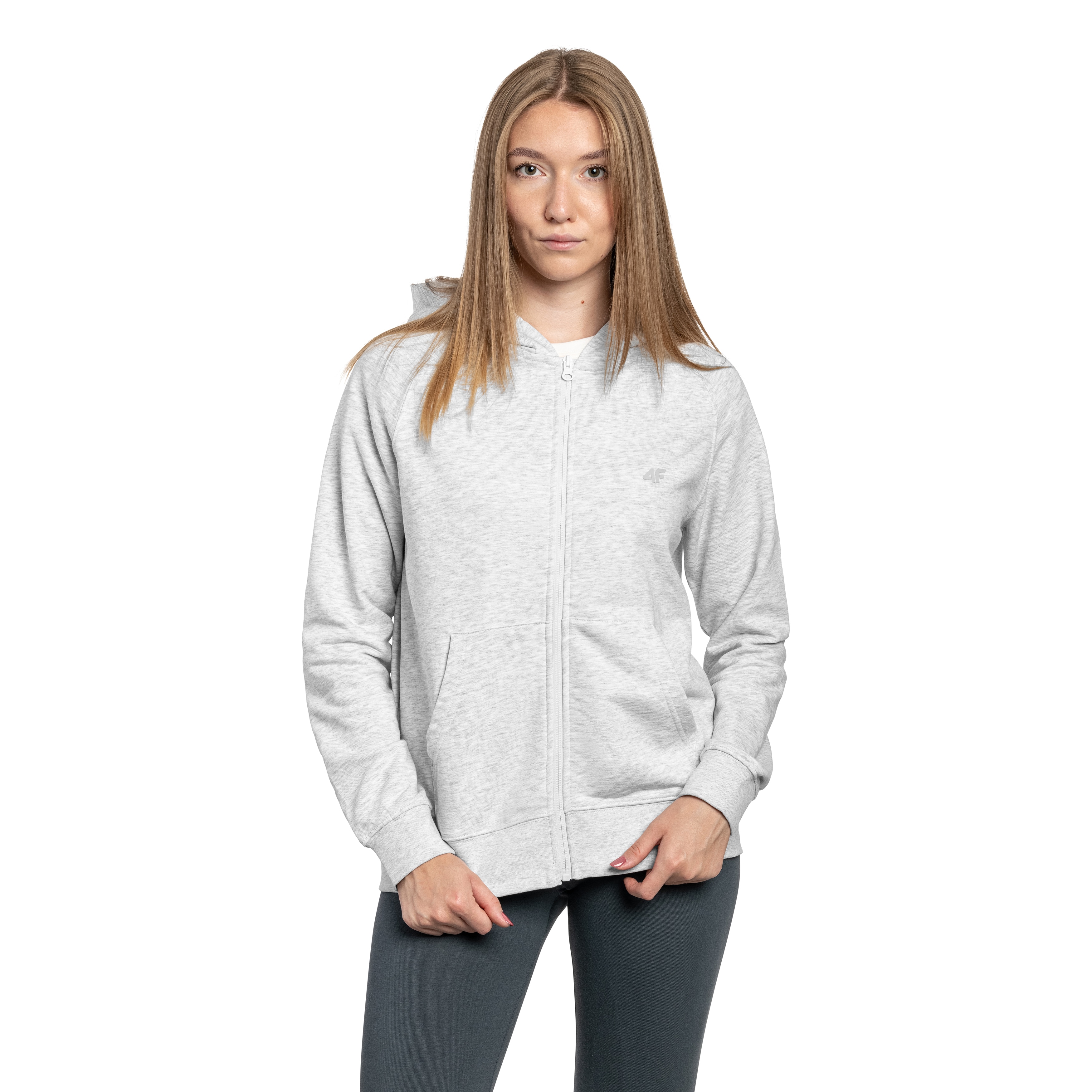 Felpa da donna 4F F1763 - Grigia
