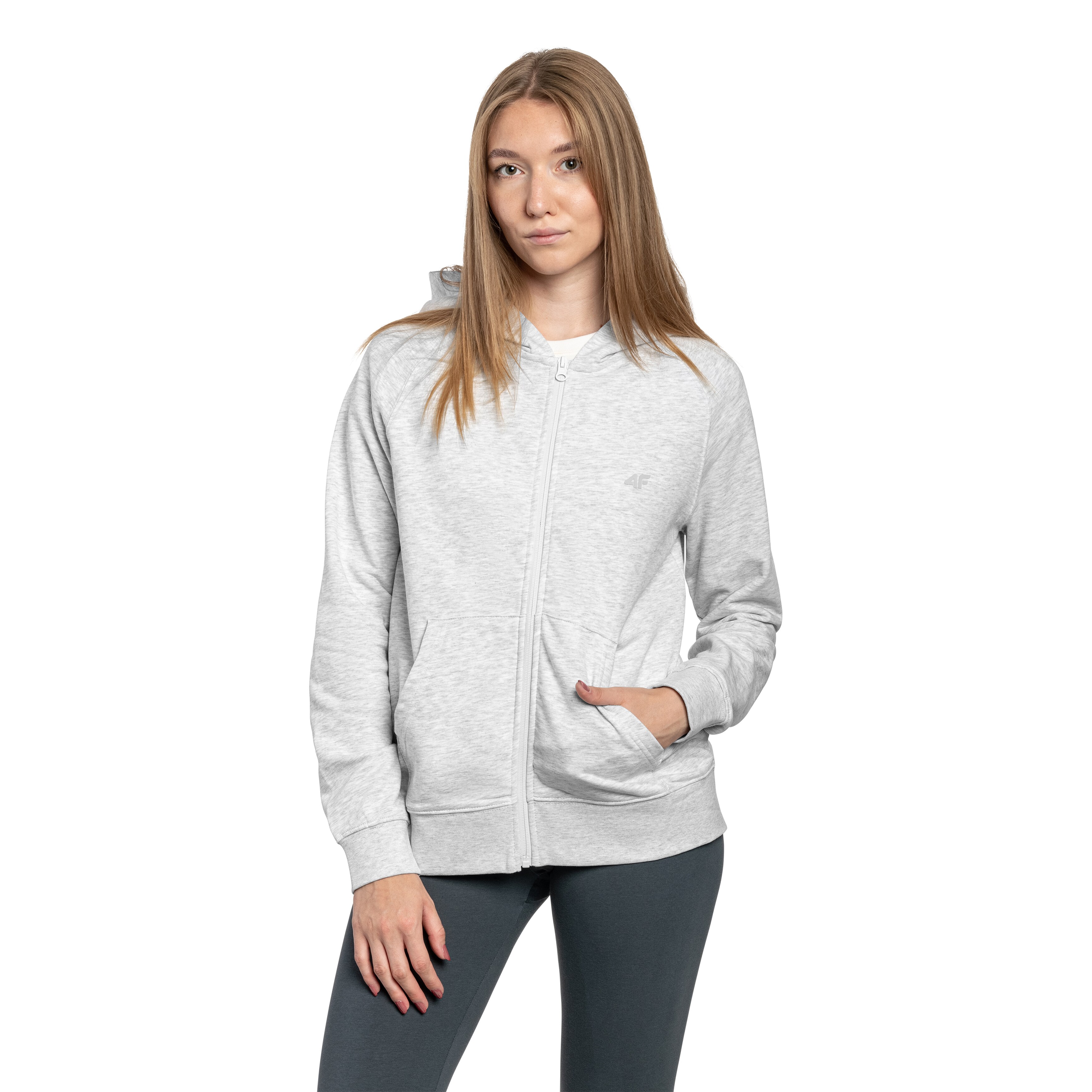 Felpa da donna 4F F1763 - Grigia
