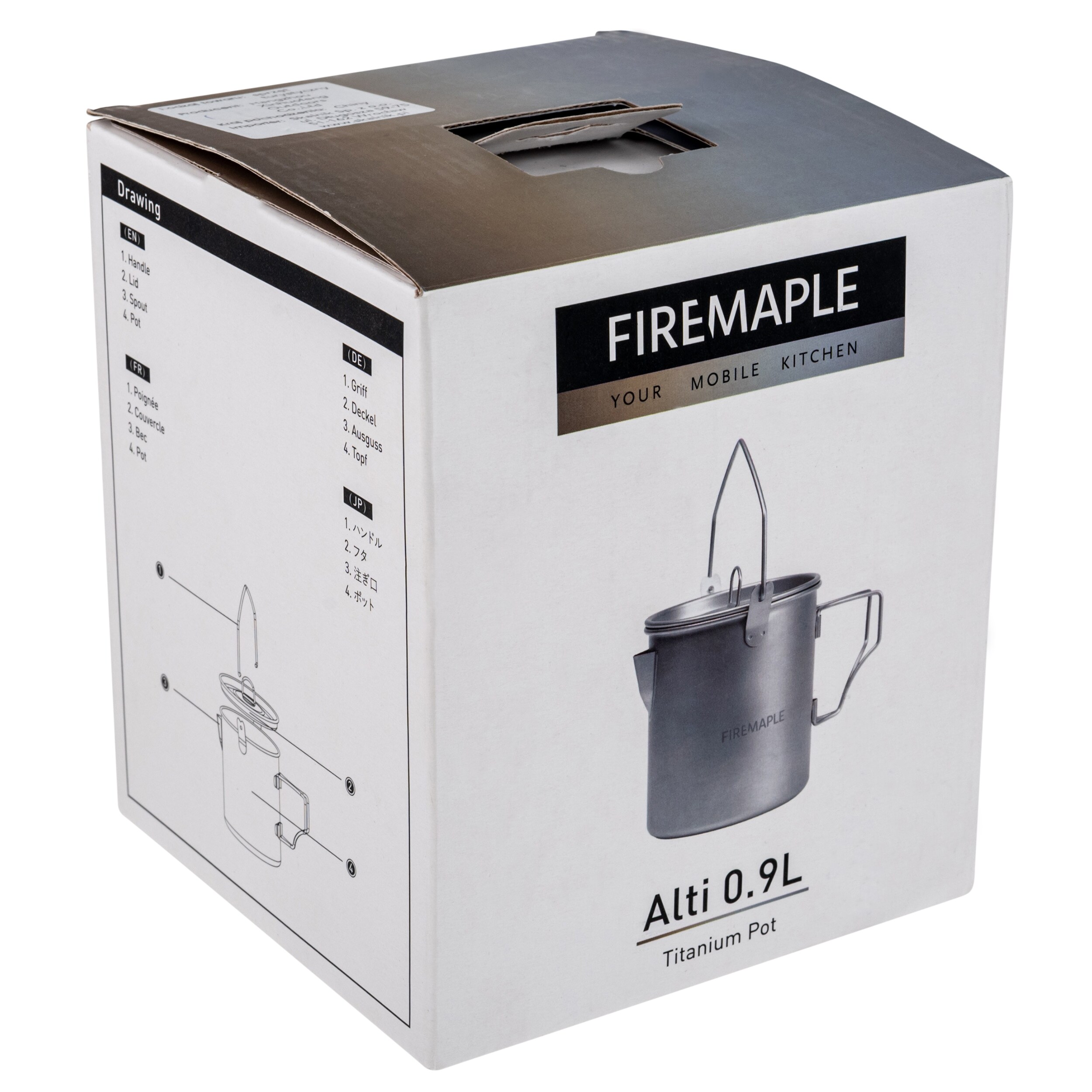 Pentola da campeggio Maple Leaf Alti Titanium 900 ml