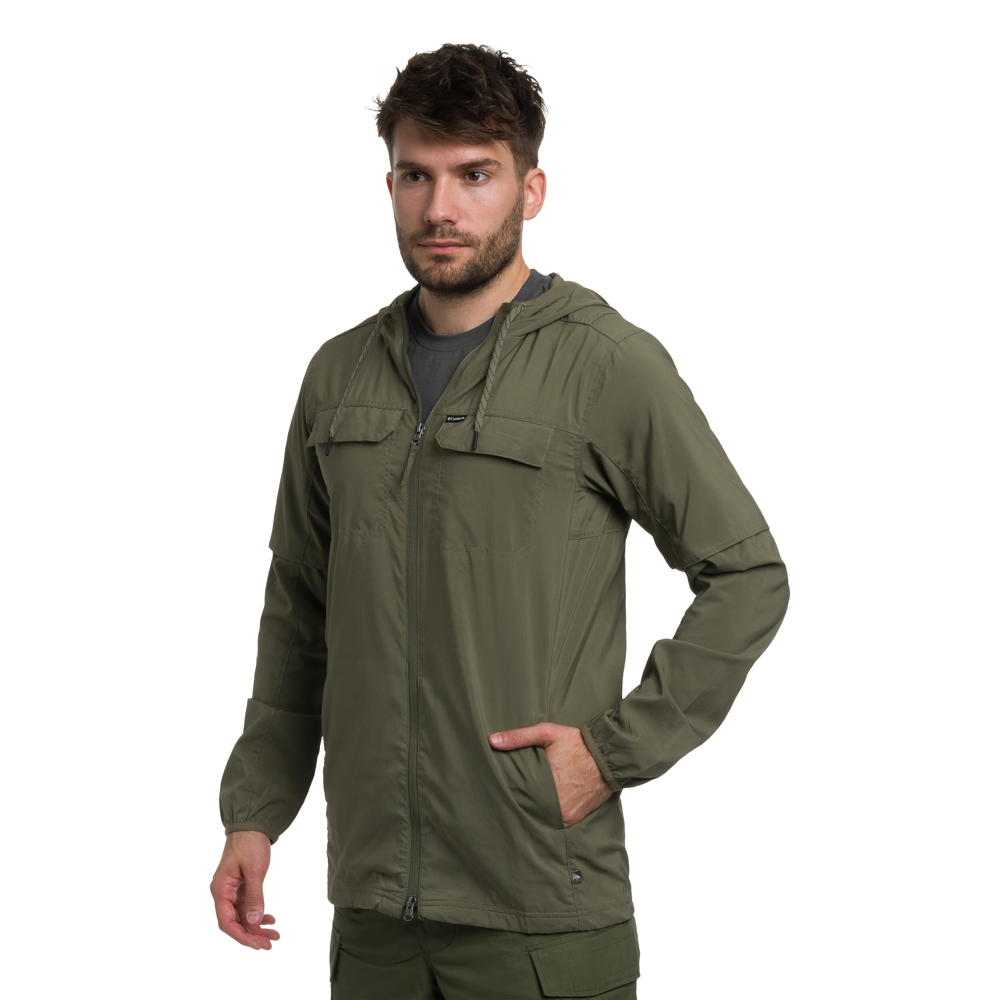 Giacca Columbia Skien Valley Hooded Insect Shield - Stone Green
