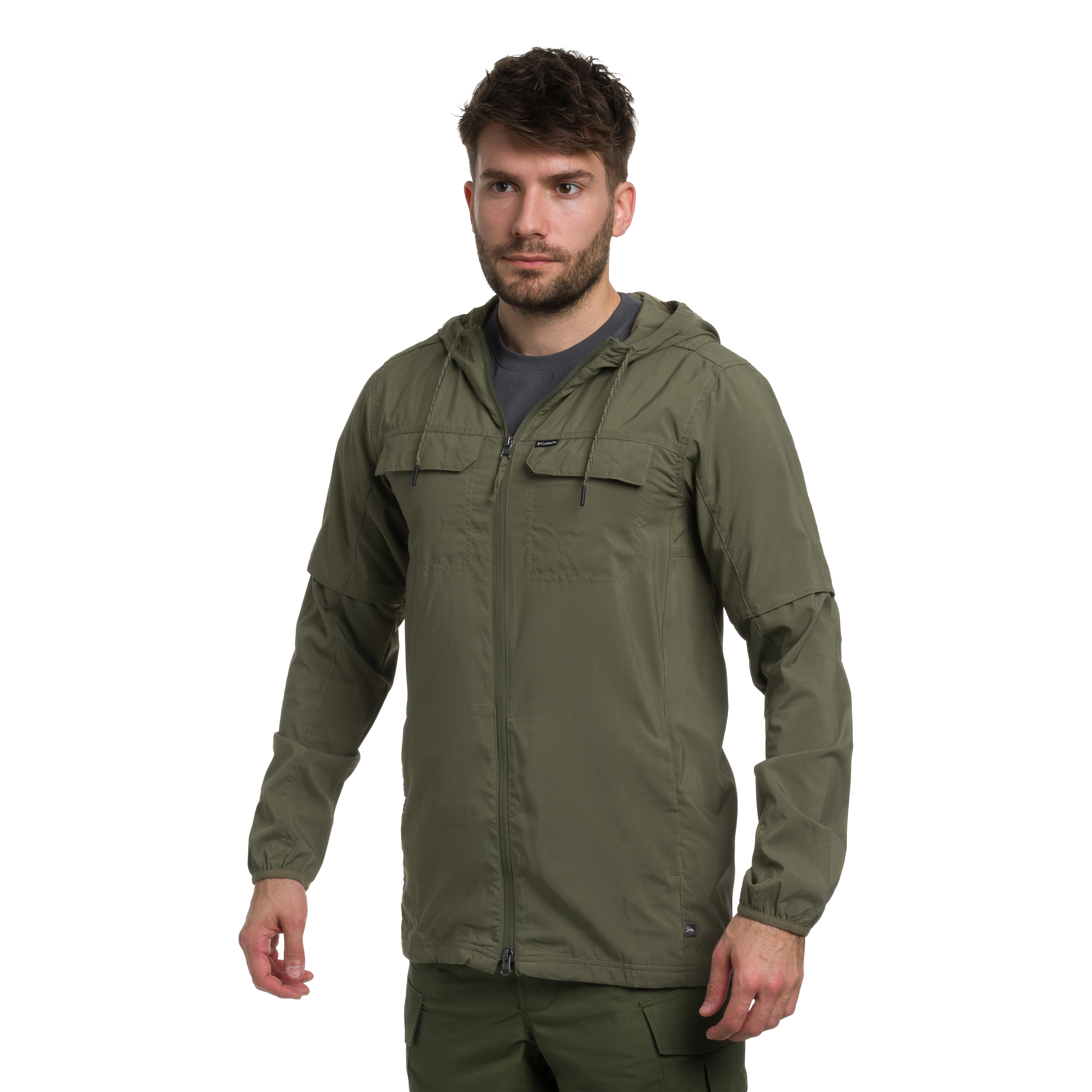 Giacca Columbia Skien Valley Hooded Insect Shield - Stone Green