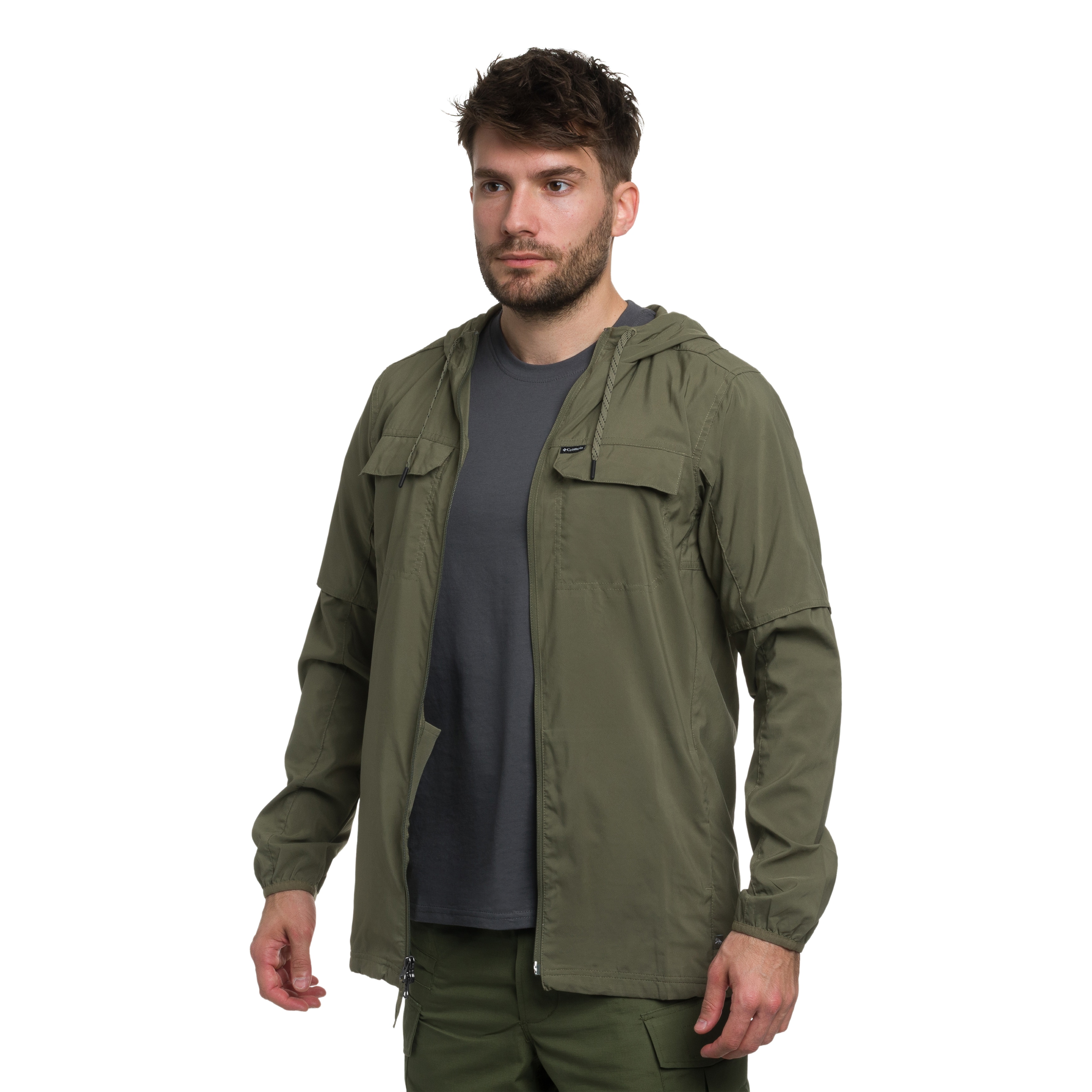 Giacca Columbia Skien Valley Hooded Insect Shield - Stone Green