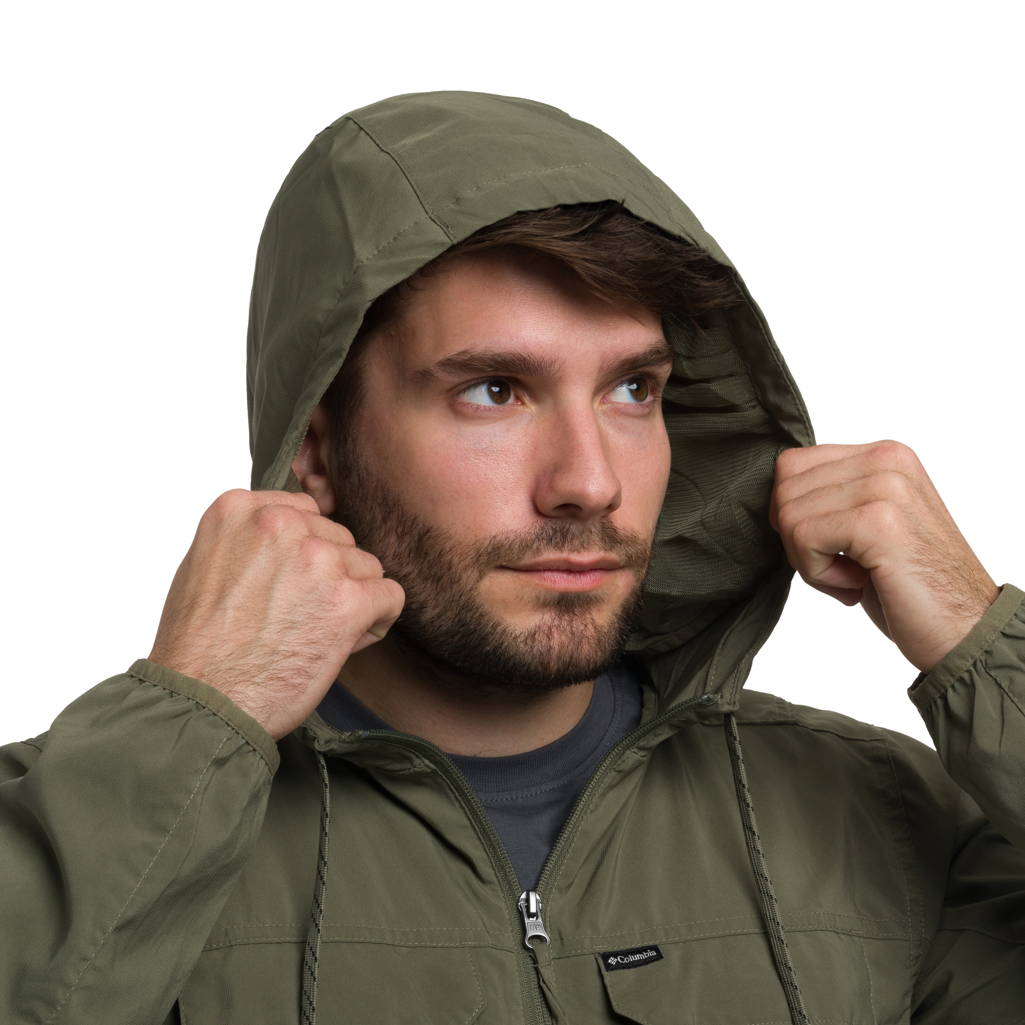 Giacca Columbia Skien Valley Hooded Insect Shield - Stone Green