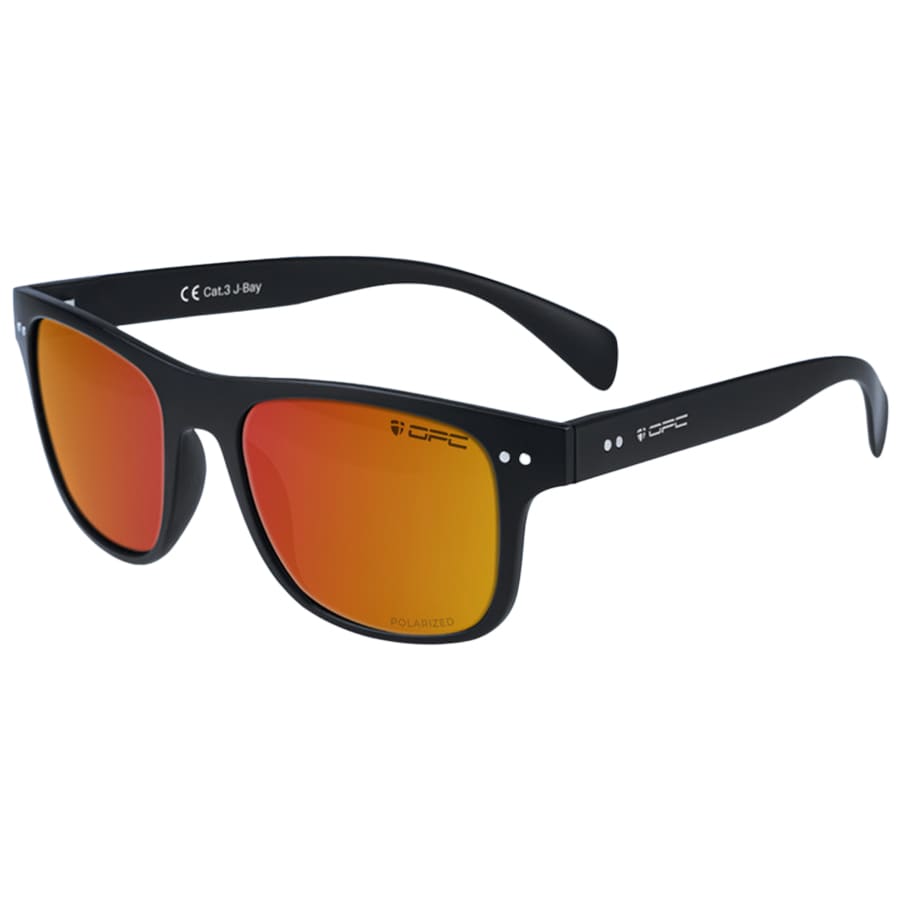Occhiali da sole OPC Lifestyle J-Bay Matt Black Red Revo con polarizzazione