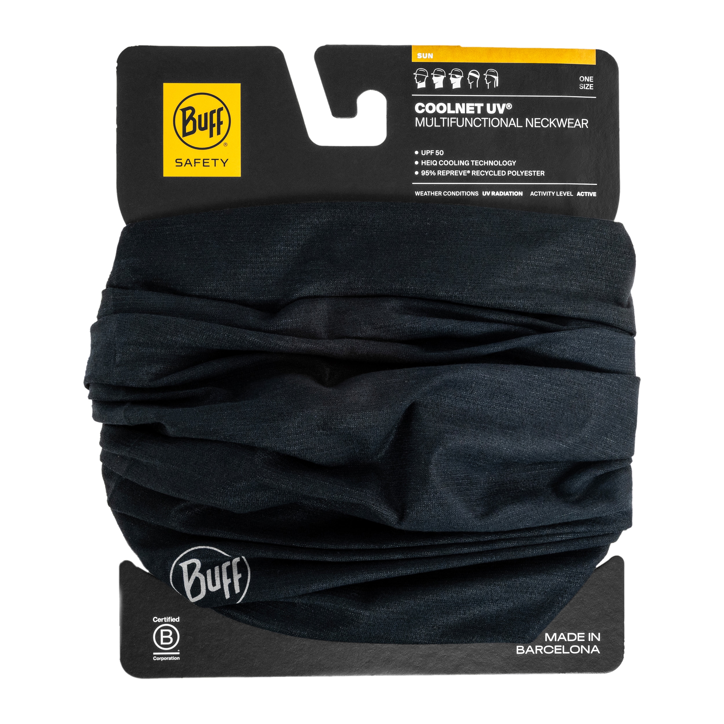 Bandana protettiva Buff Coolnet UV Solid - Navy