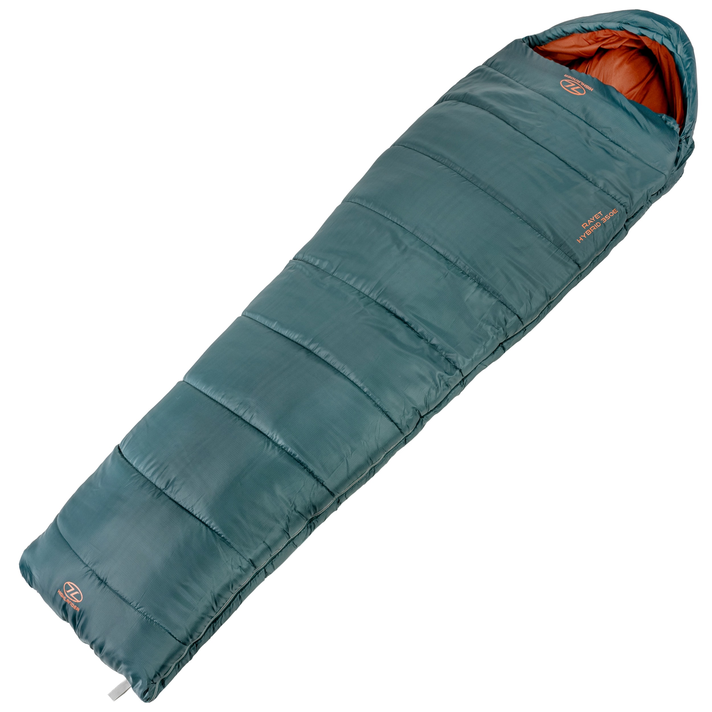 Sacco a pelo Highlander Outdoor Rayet Hybrid 350 - Pine Green