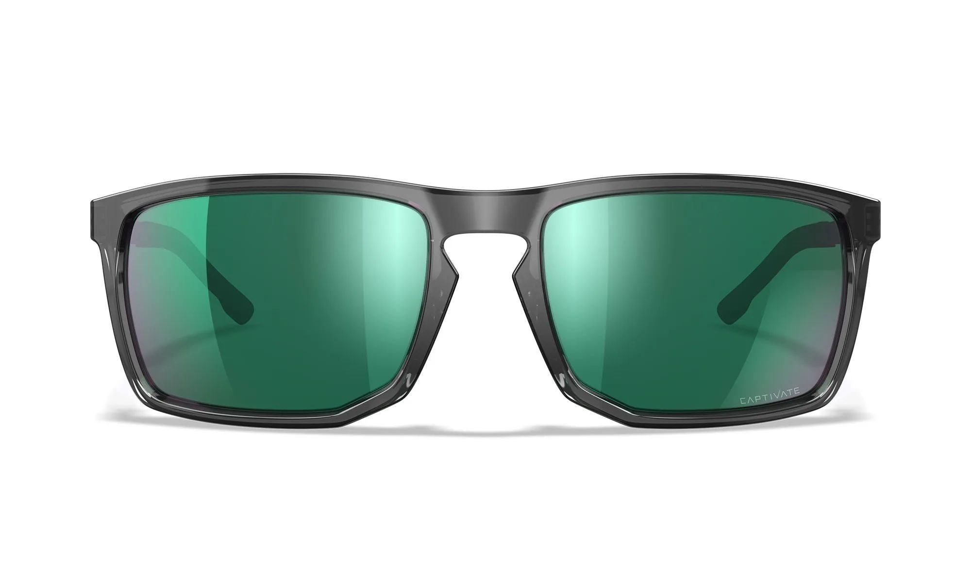 Occhiali tattici Wiley X Axe - Captivate Polarized Green Mirror/Gloss Crystal Grey