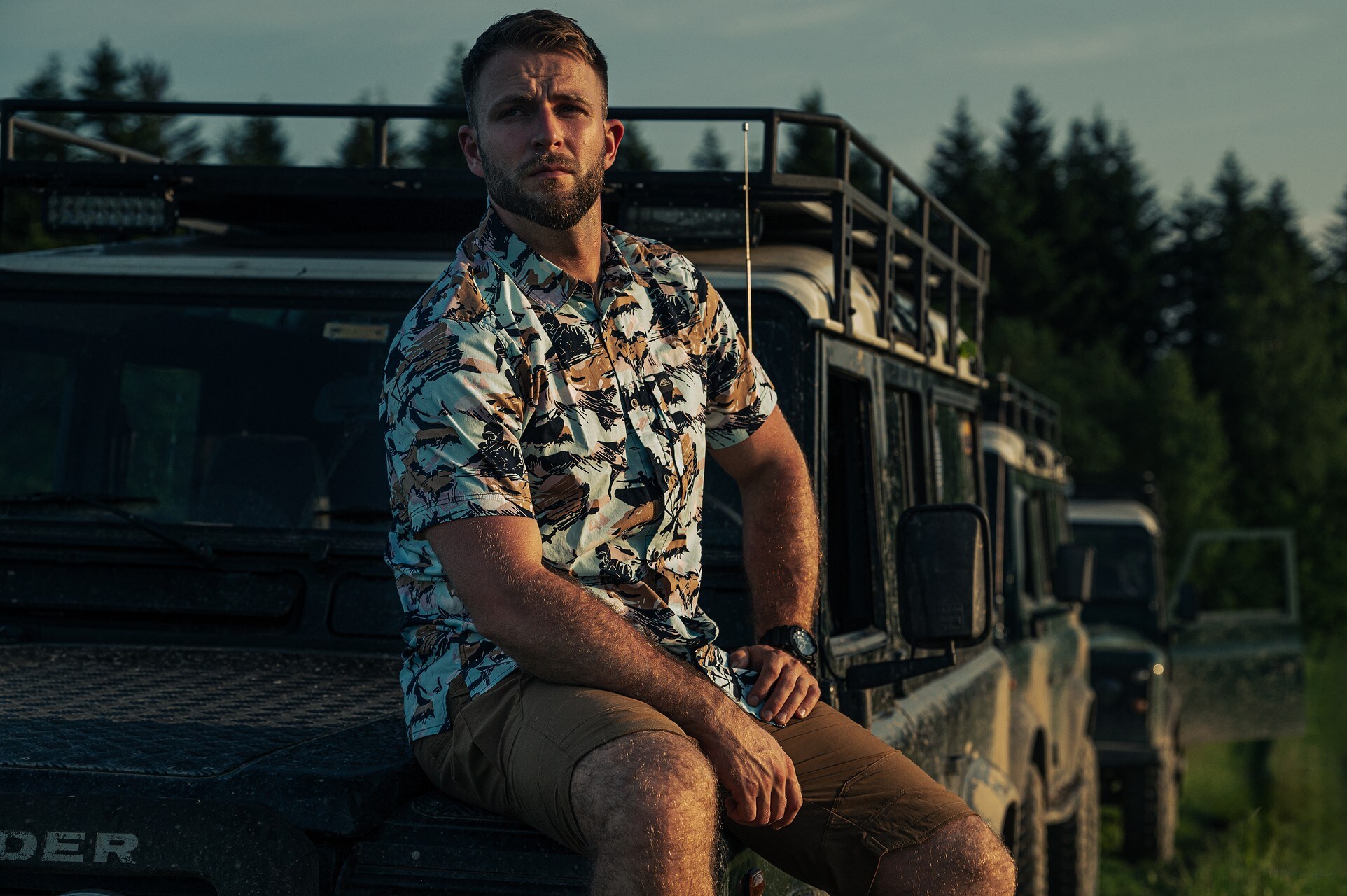 Camicia Helikon-Tex Tactical Hawaiian a maniche corte - Pacific