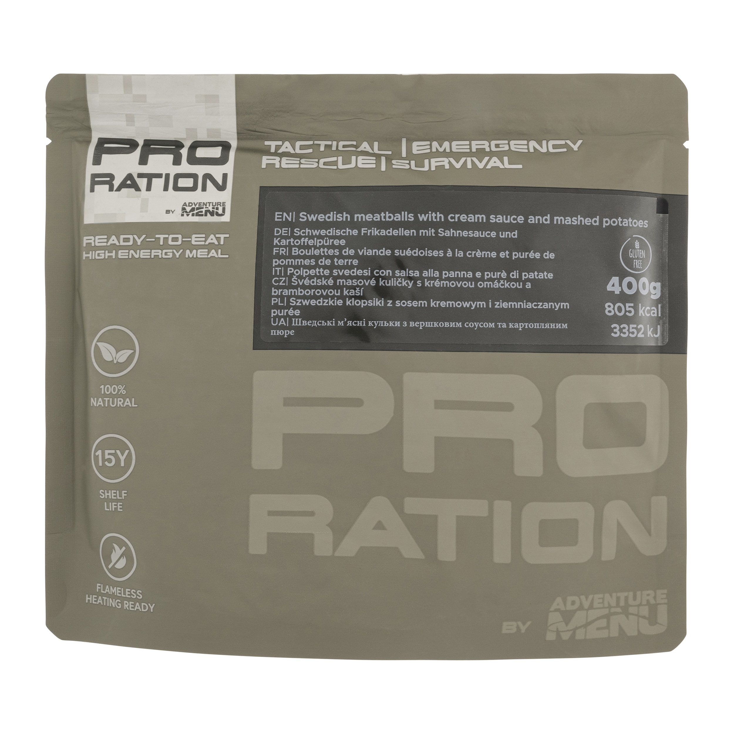 Pasto pronto Pro Ration Polpette svedesi con purè di patate e salsa alla panna 400 g