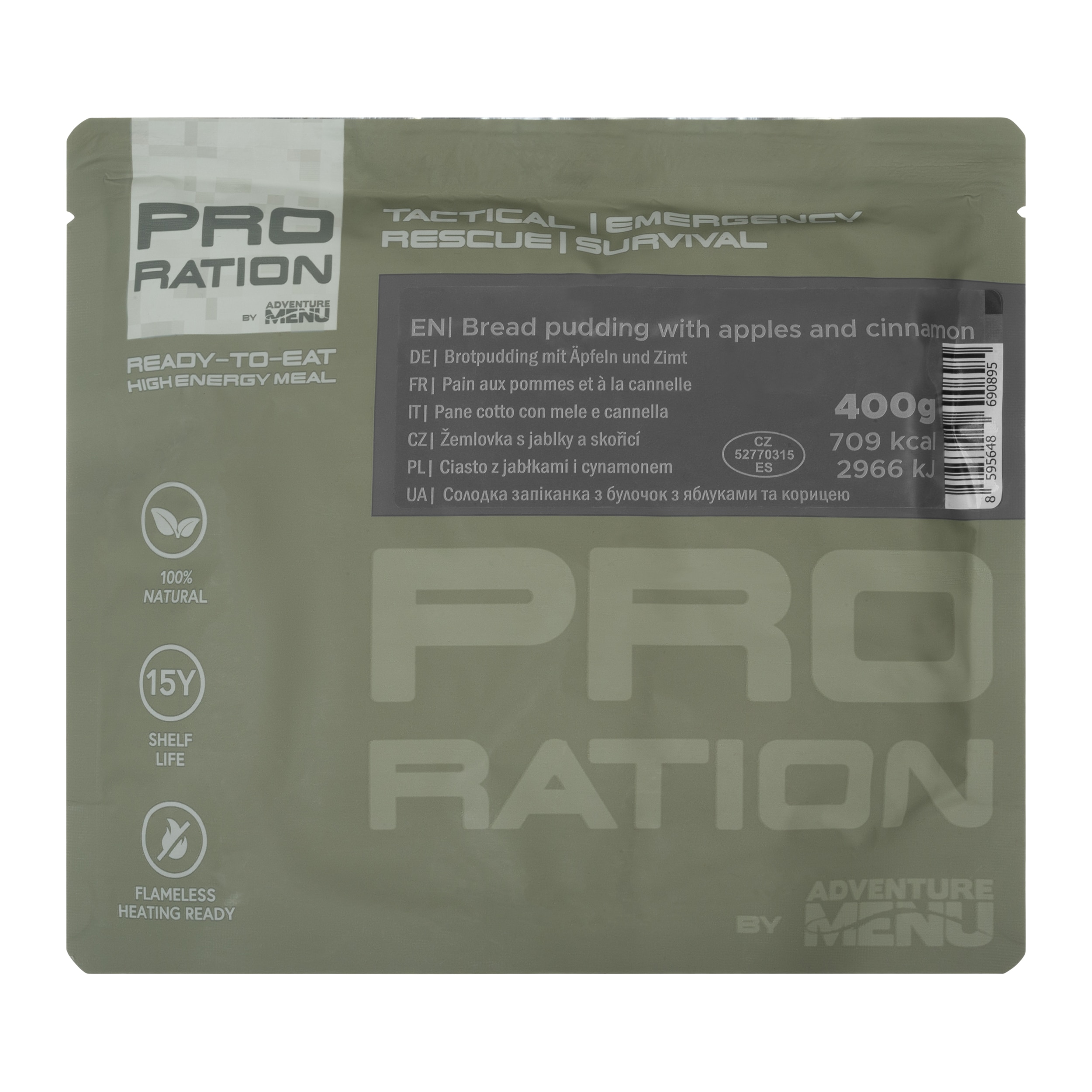 Pasto pronto Pro Ration panini mela e cannella 400 g