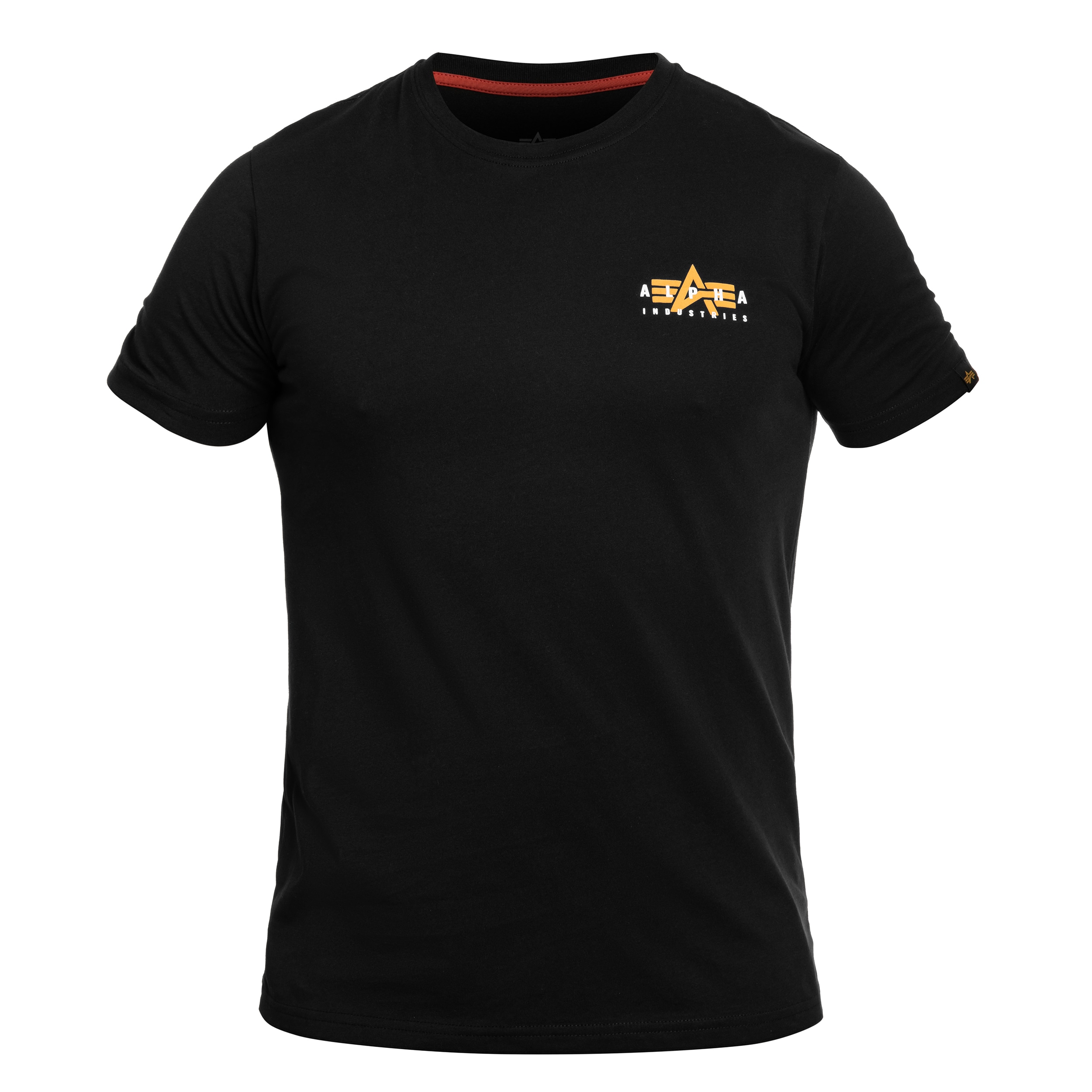 T-shirt Alpha Industries Puff Print Logo con stampa posteriore - Black