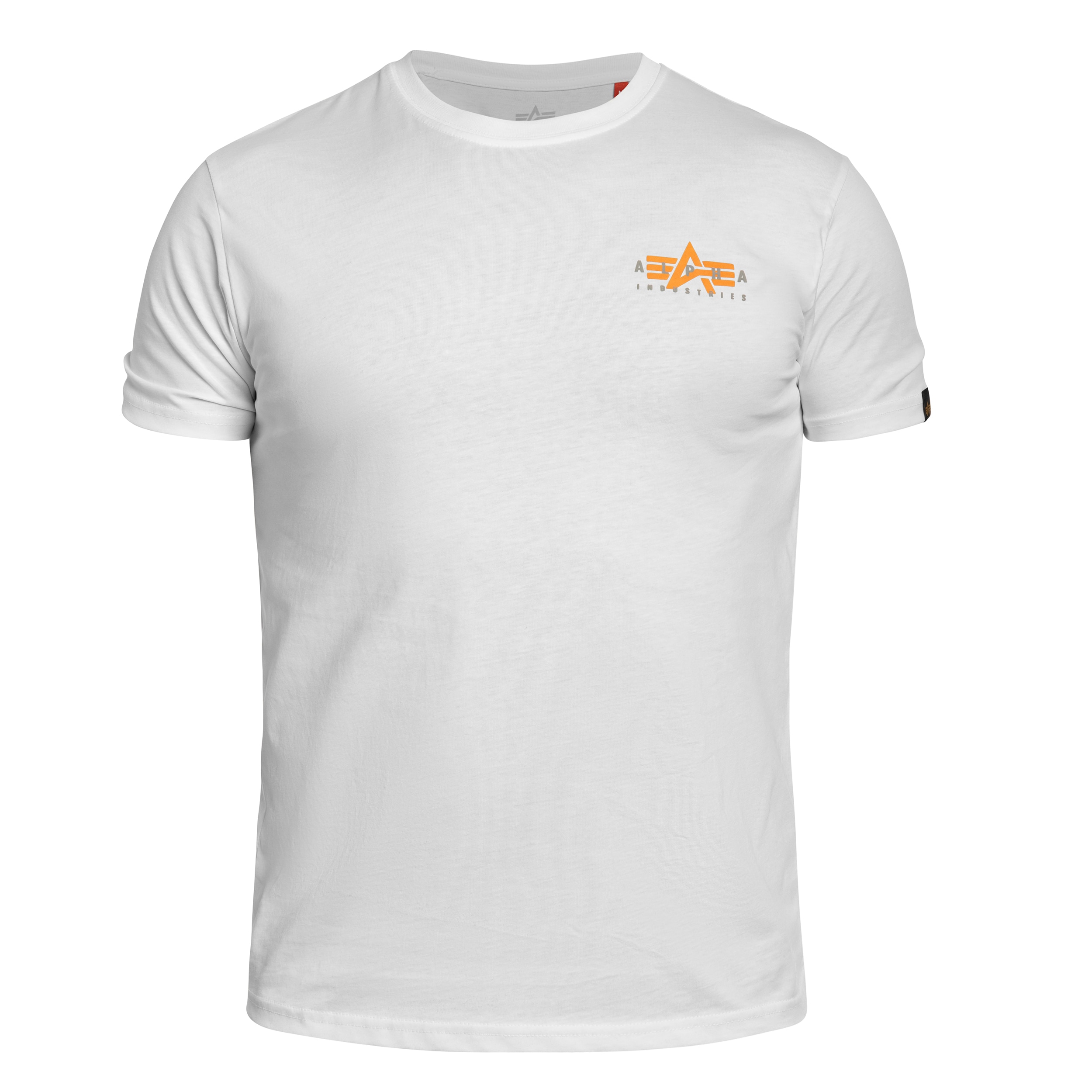 T-shirt Alpha Industries Puff Print Logo Back Print - White