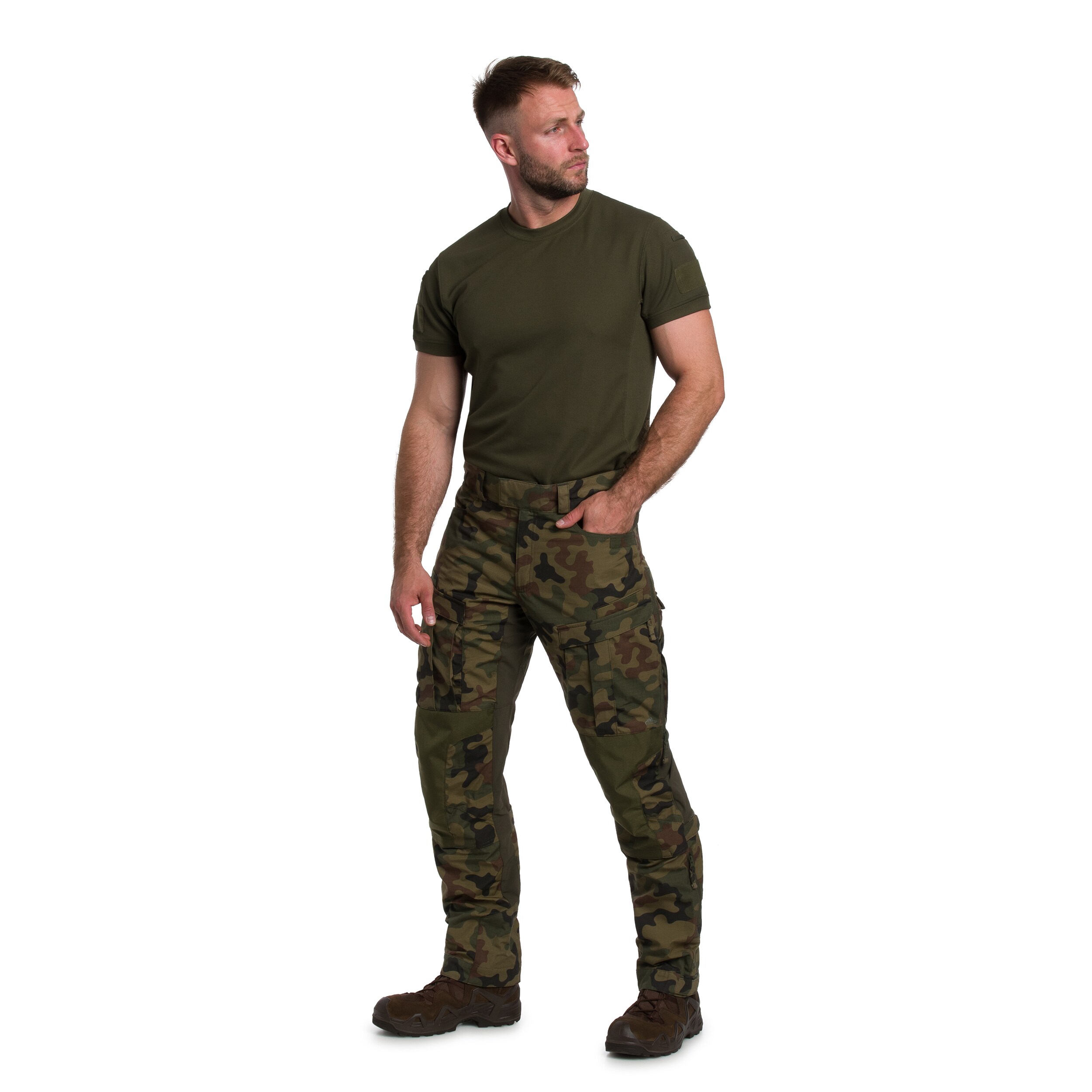 Pantaloni Helikon-Tex MCDU NyCo Rip-Stop - wz.93 Pantera PL Woodland