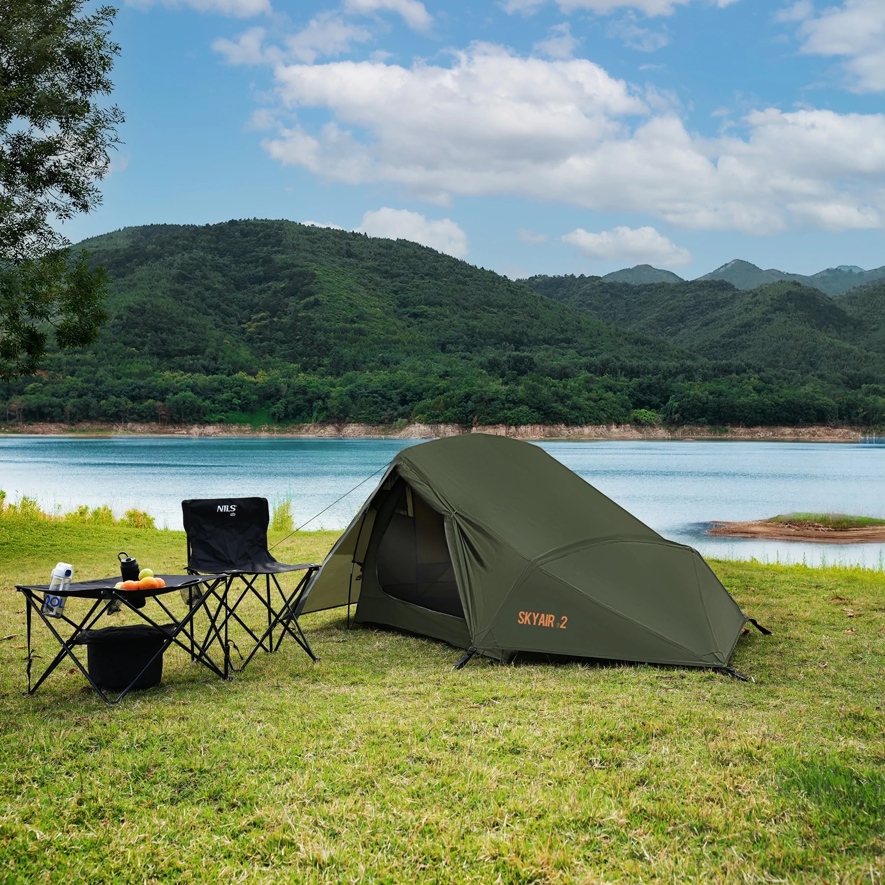 Tenda Nils Camp NC2502 Ultra Light Skyair 2 posti - Verde