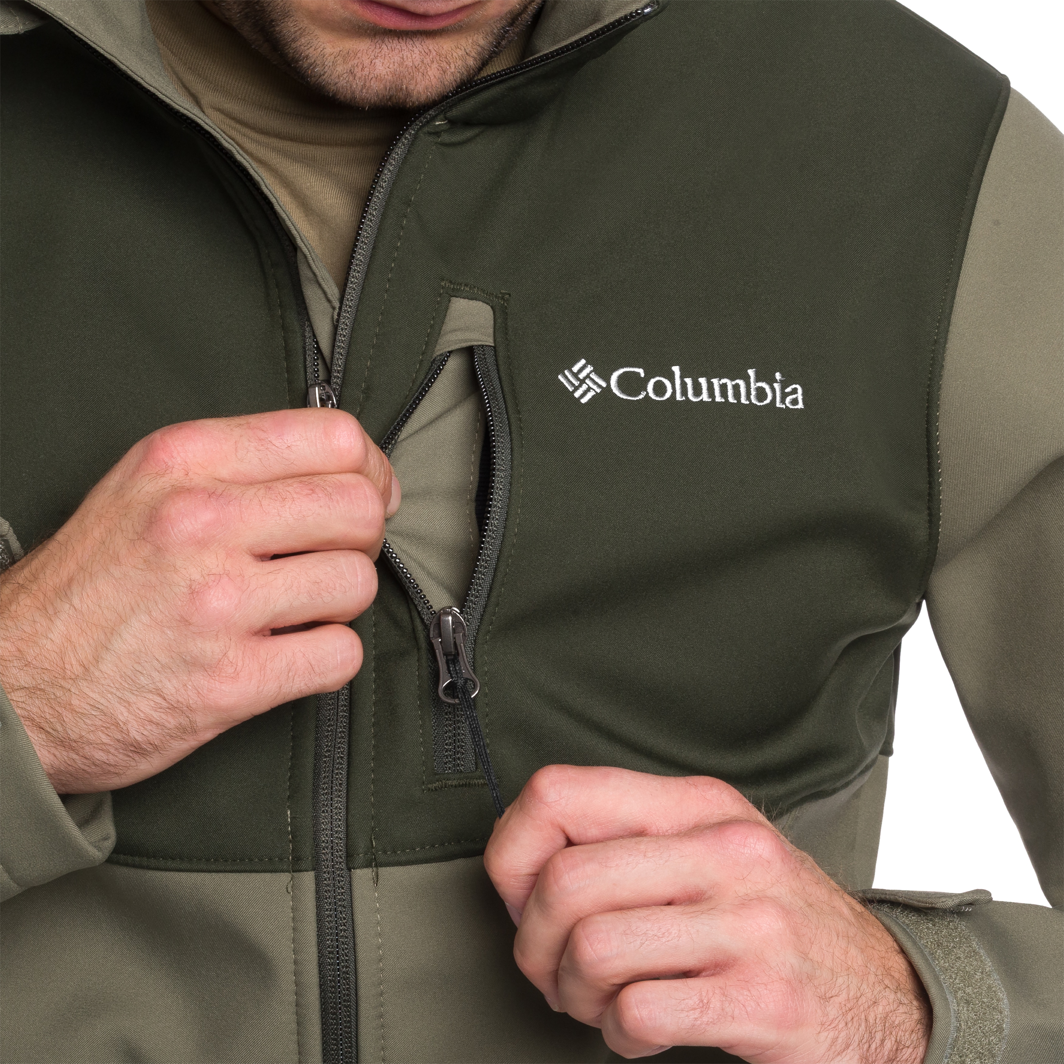 Giacca softshell Columbia Ascender - Stone Green