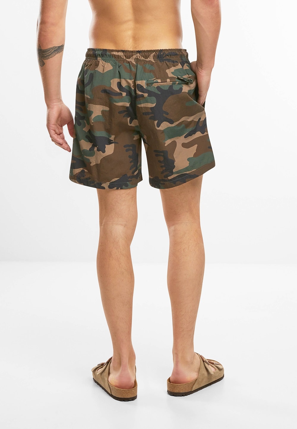 Shorts da bagno Brandit Swimshort Basic - Woodland