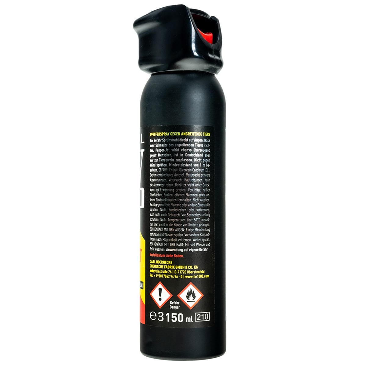 Spray al pepe per animali TW 1000 Pepper Gigant Jet 150 ml - getto (DE)