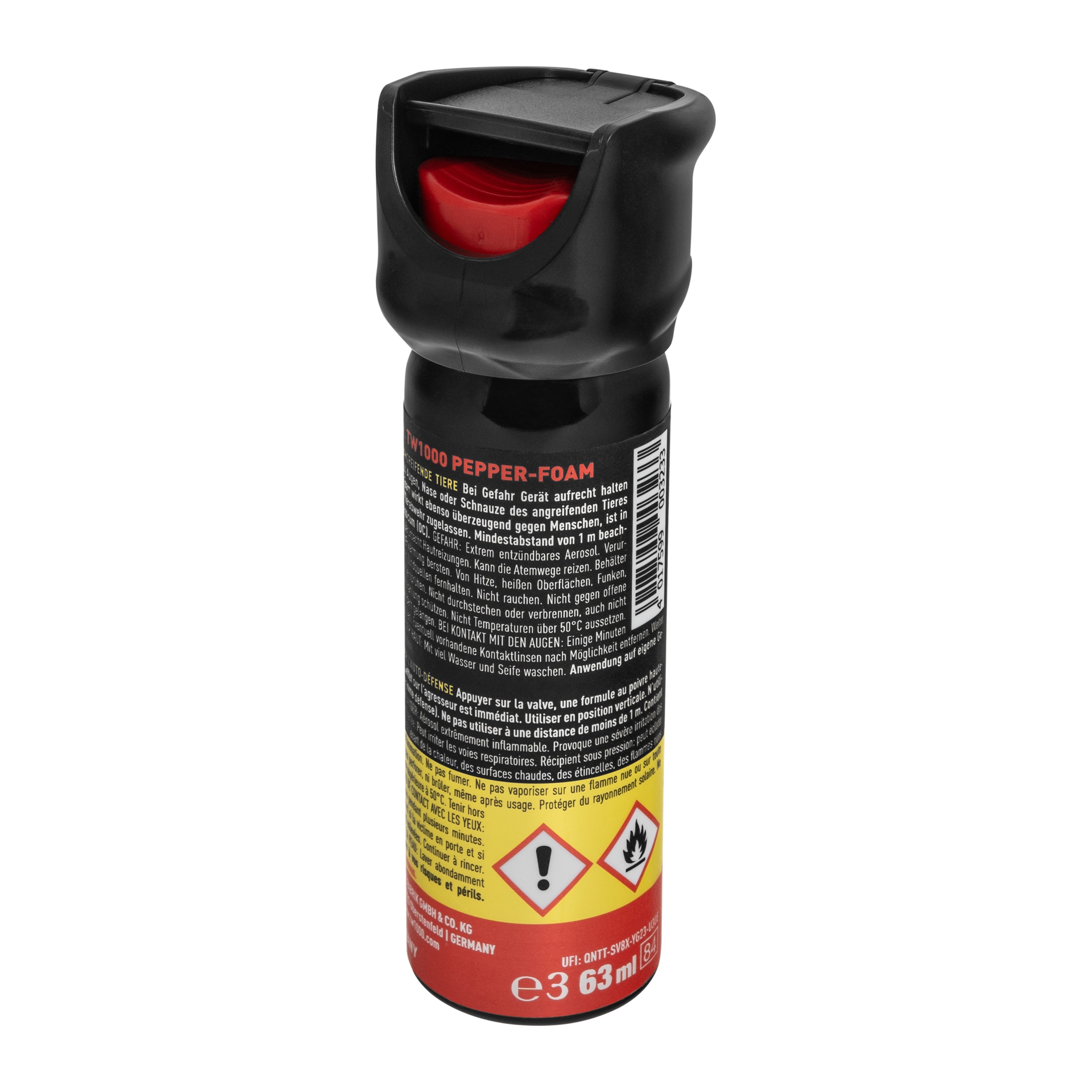 Spray al pepe per animali TW 1000 Pepper Standard Foam 63 ml - schiuma