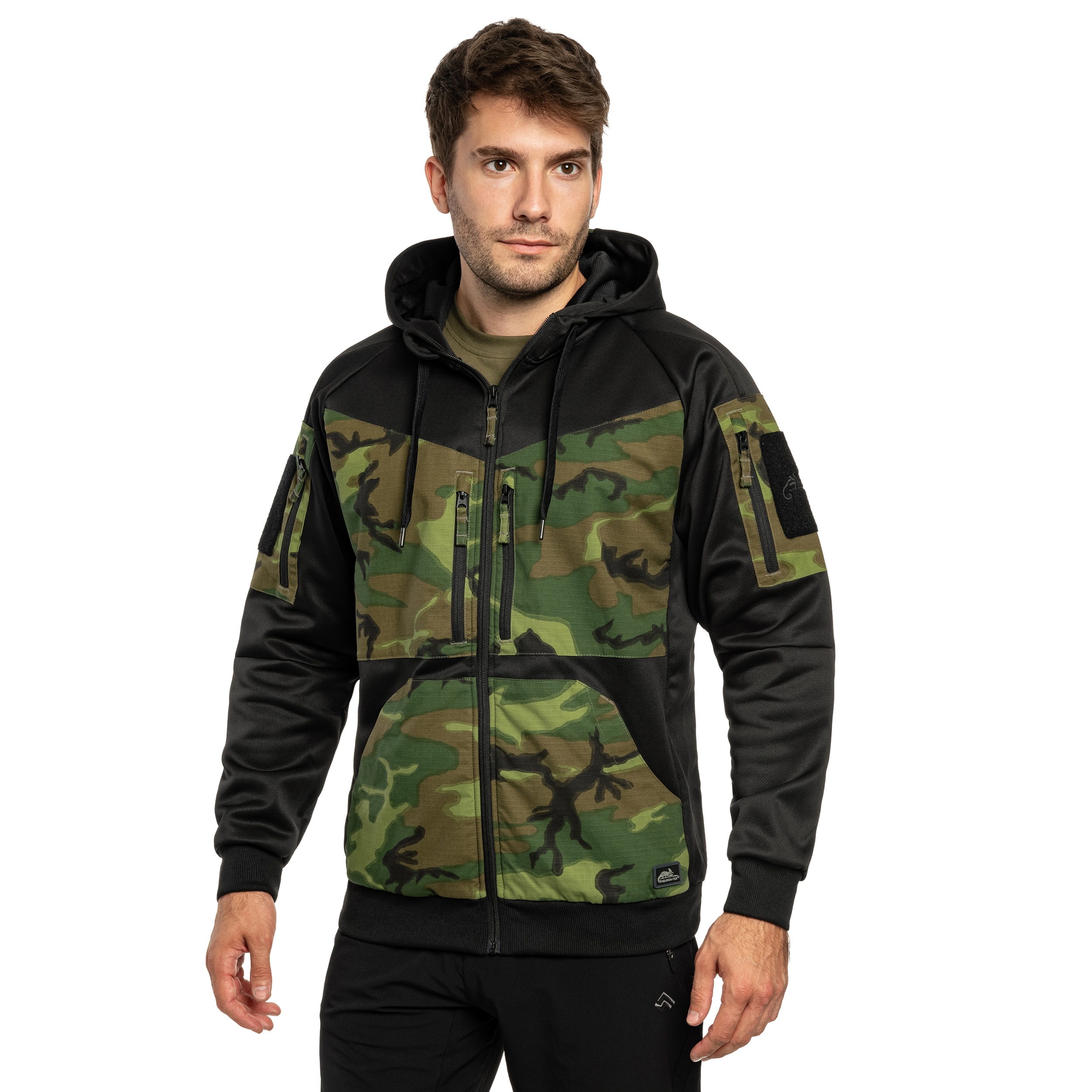 Felpa Helikon-Tex Rogue Hoodie - Black/ERDL