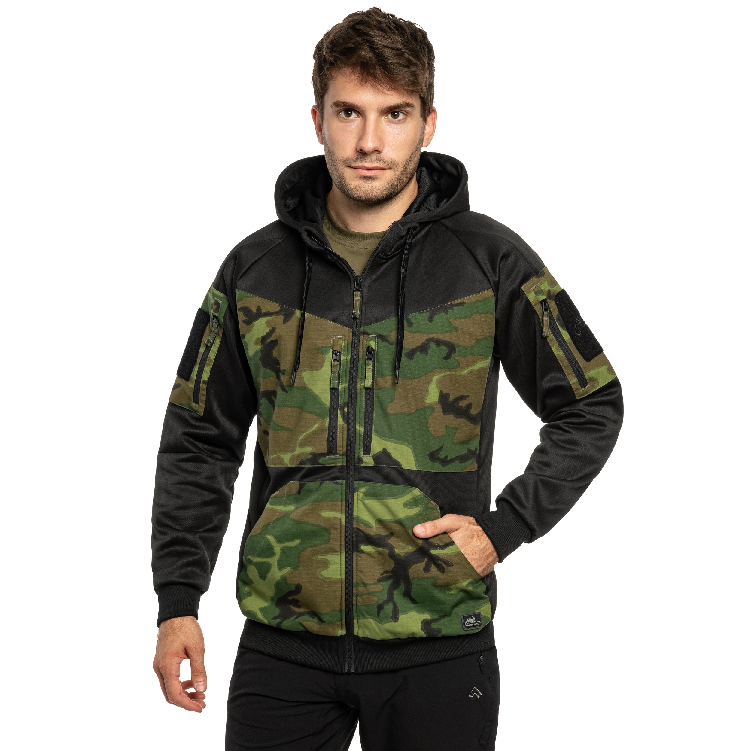 Felpa Helikon-Tex Rogue Hoodie - Black/ERDL