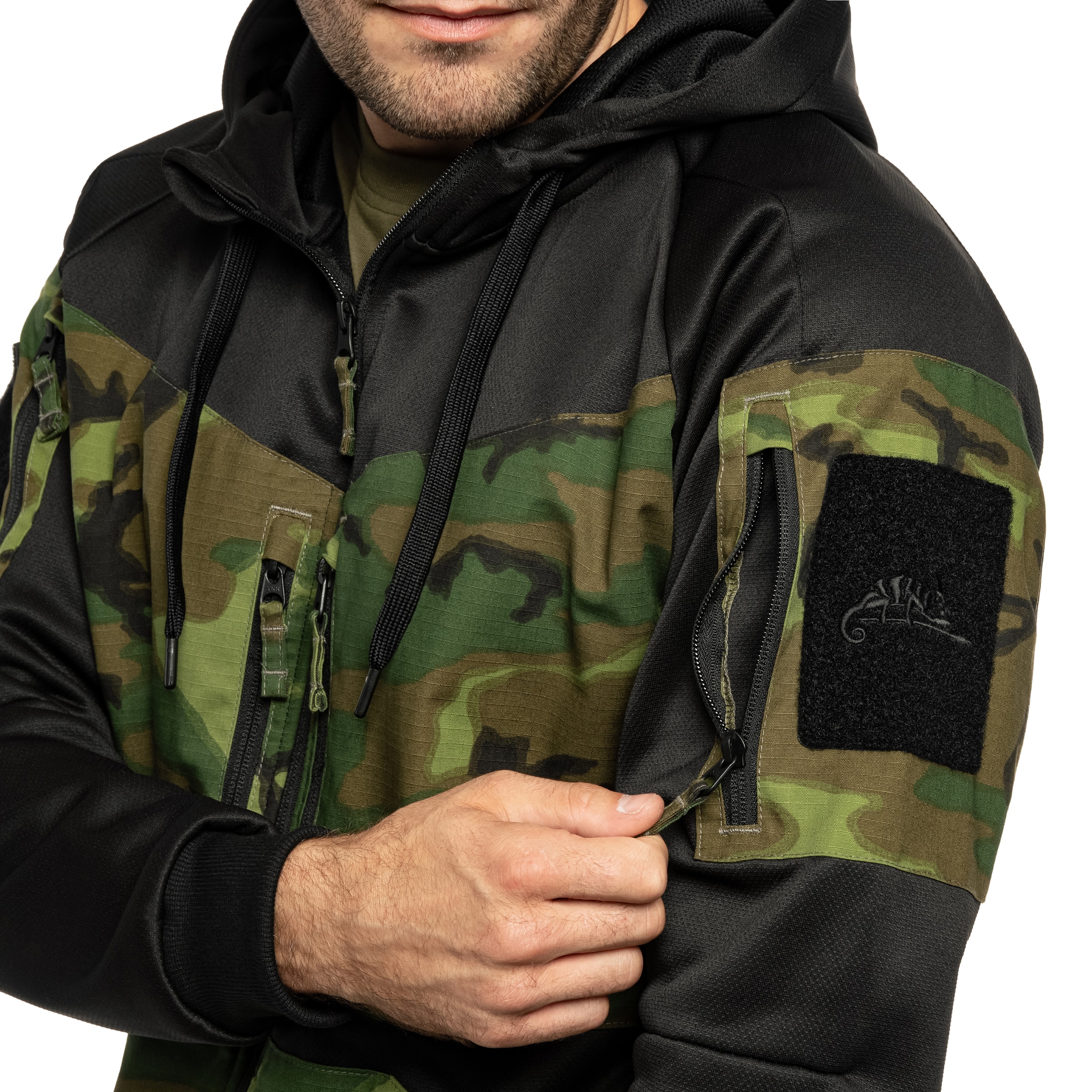 Felpa Helikon-Tex Rogue Hoodie - Black/ERDL