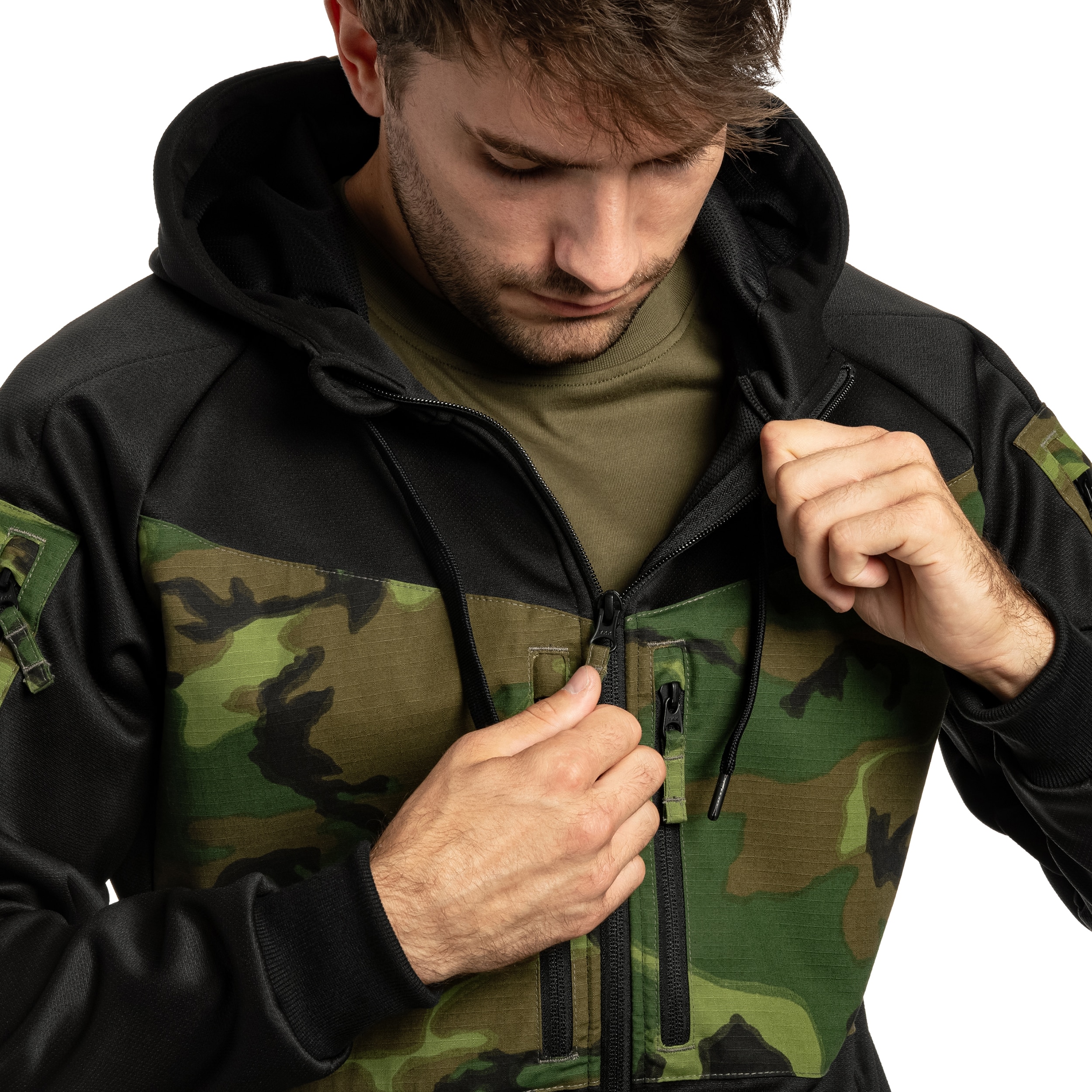 Felpa Helikon-Tex Rogue Hoodie - Black/ERDL