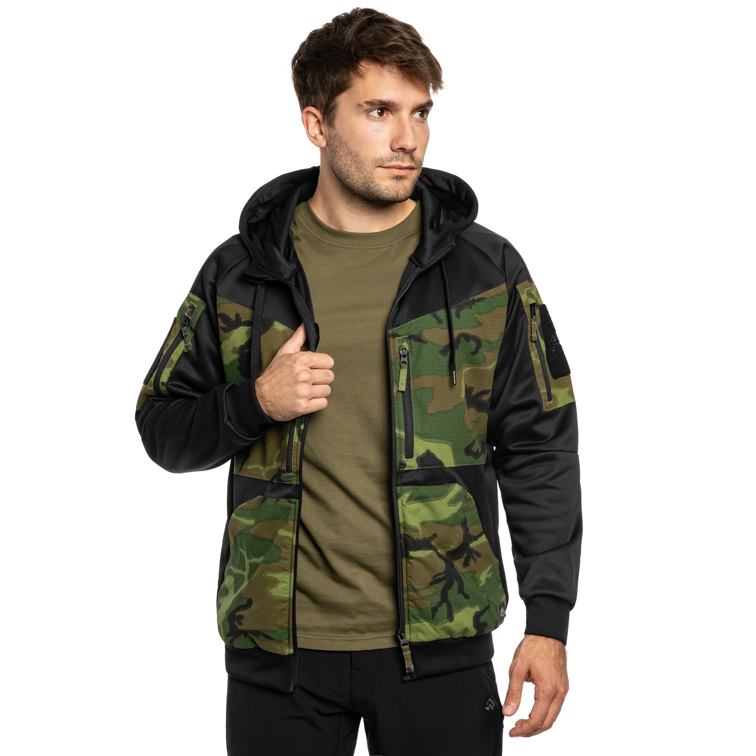 Felpa Helikon-Tex Rogue Hoodie - Black/ERDL