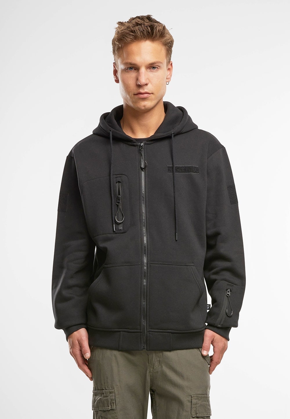 Felpa Brandit Tactical Sweat Jacket - Black